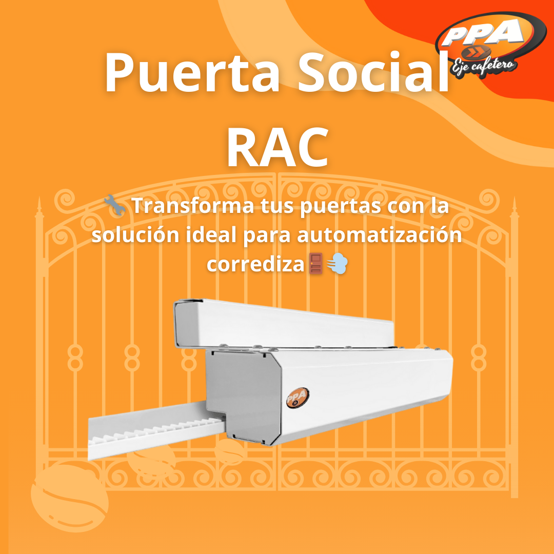 Sistema de Puerta Automática RAC BRUSHLESS 24V Para Puertas Corredizas