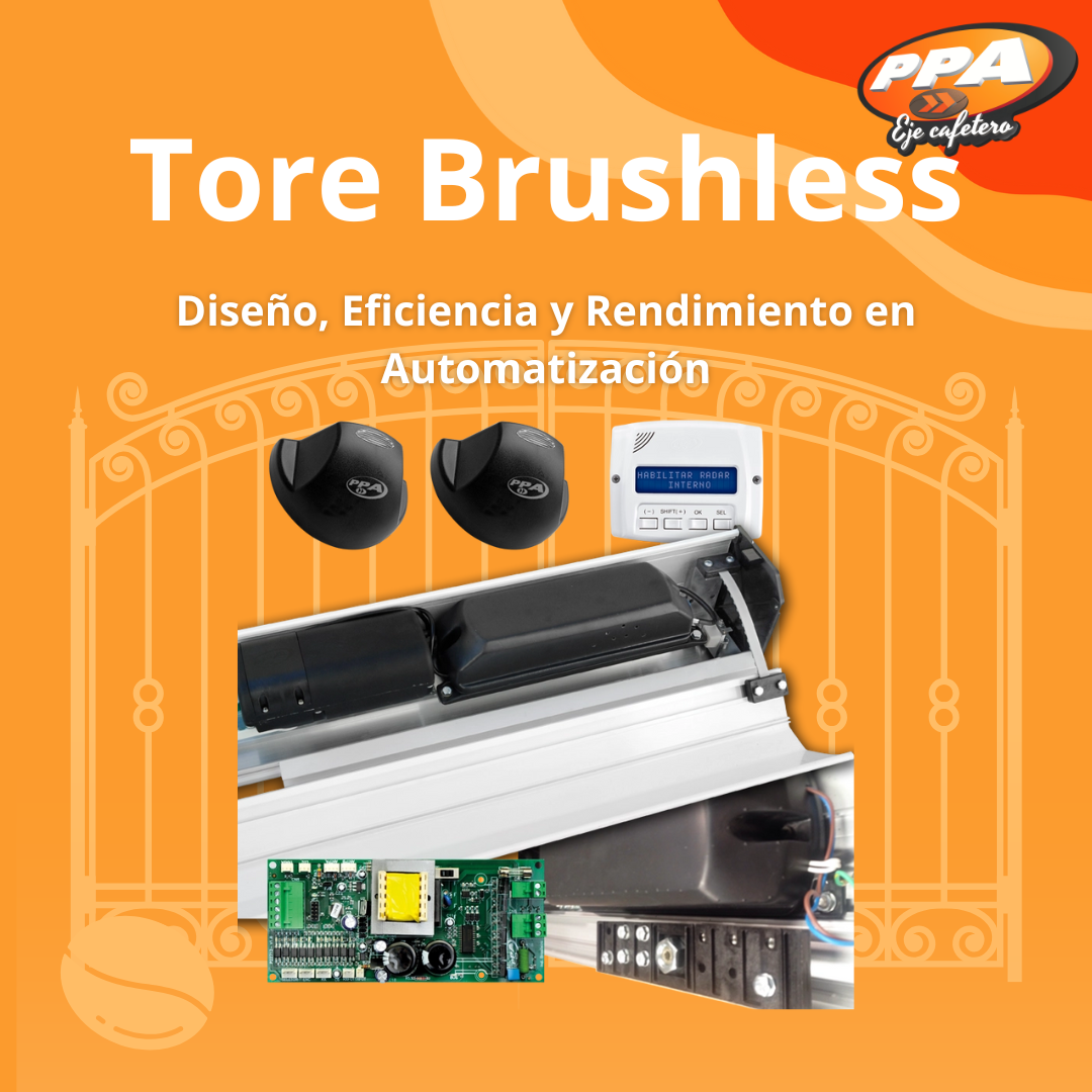 Motor Para Puerta Social Corrediza Tore Brushless 4m Alta Tecnología