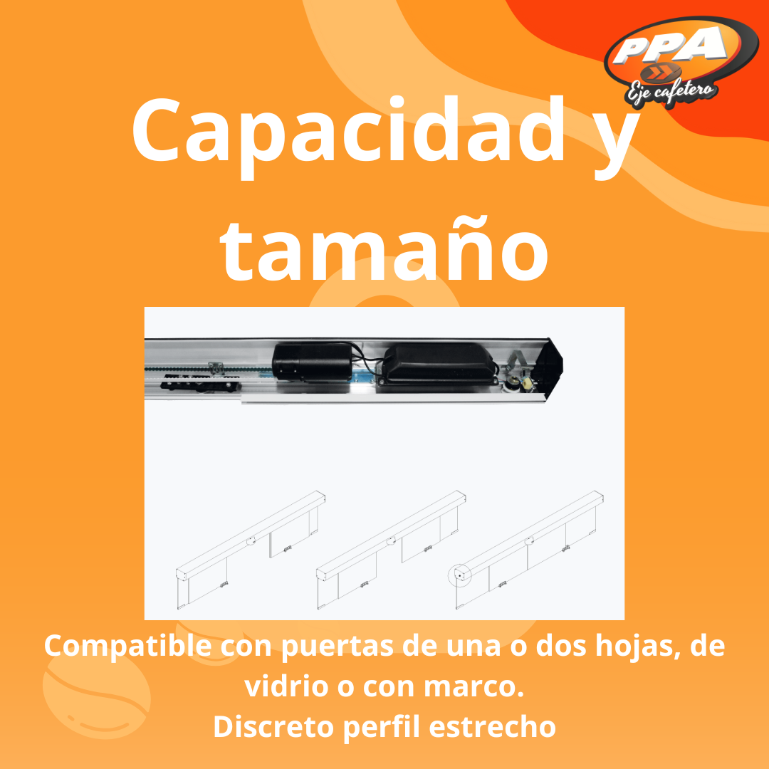 Motor Para Puerta Social Corrediza Tore Brushless 4m Alta Tecnología