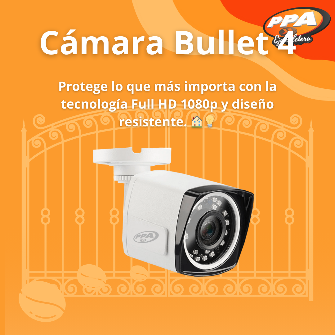 Cámara Tipo Bala PPA 2MP - FULL HD, Lente 2.8mm, Sensor 1/3, IP67