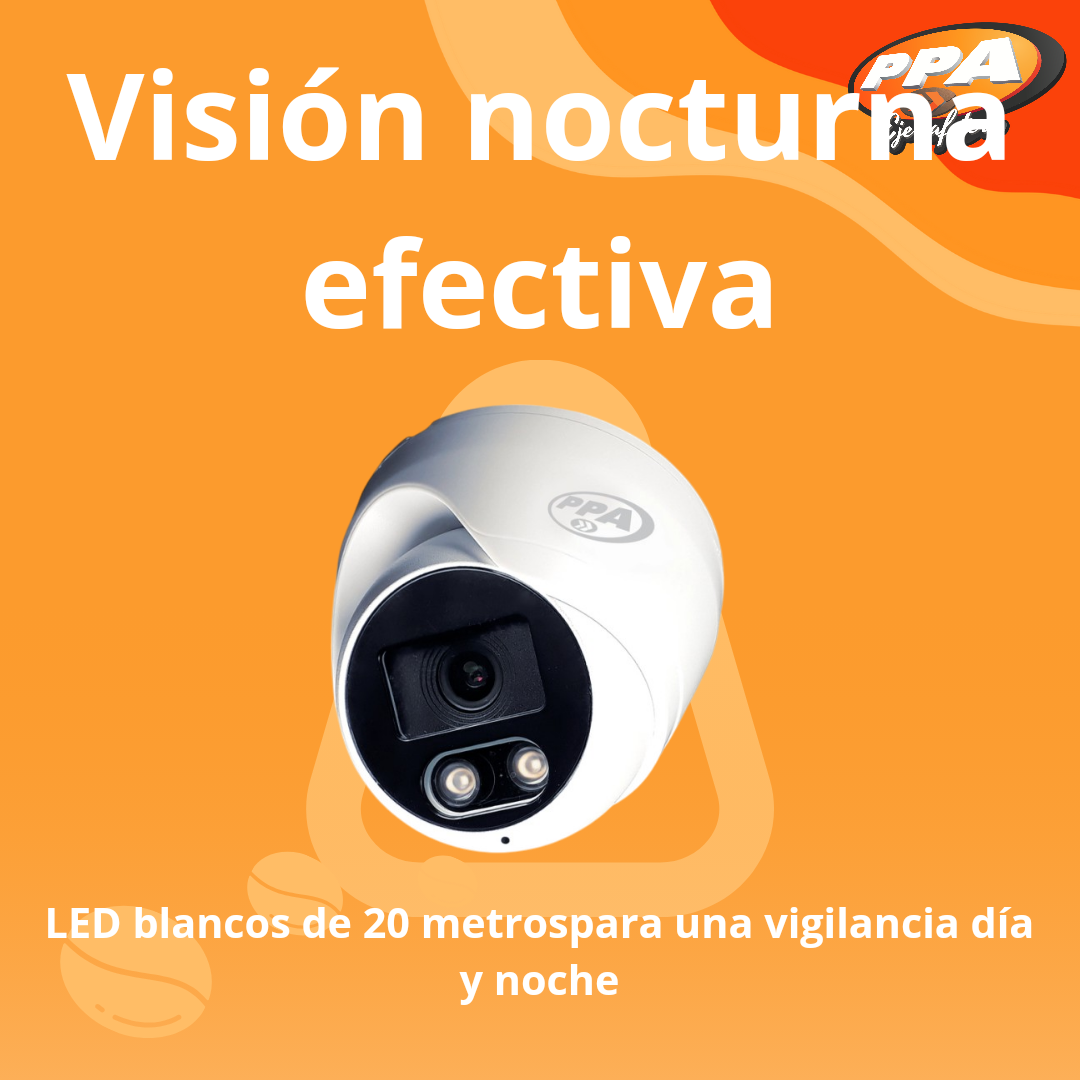 Cámara Tipo Domo PPA 2MP Jetcolor - FULL HD, PoE, Lente 2.8mm, IP67