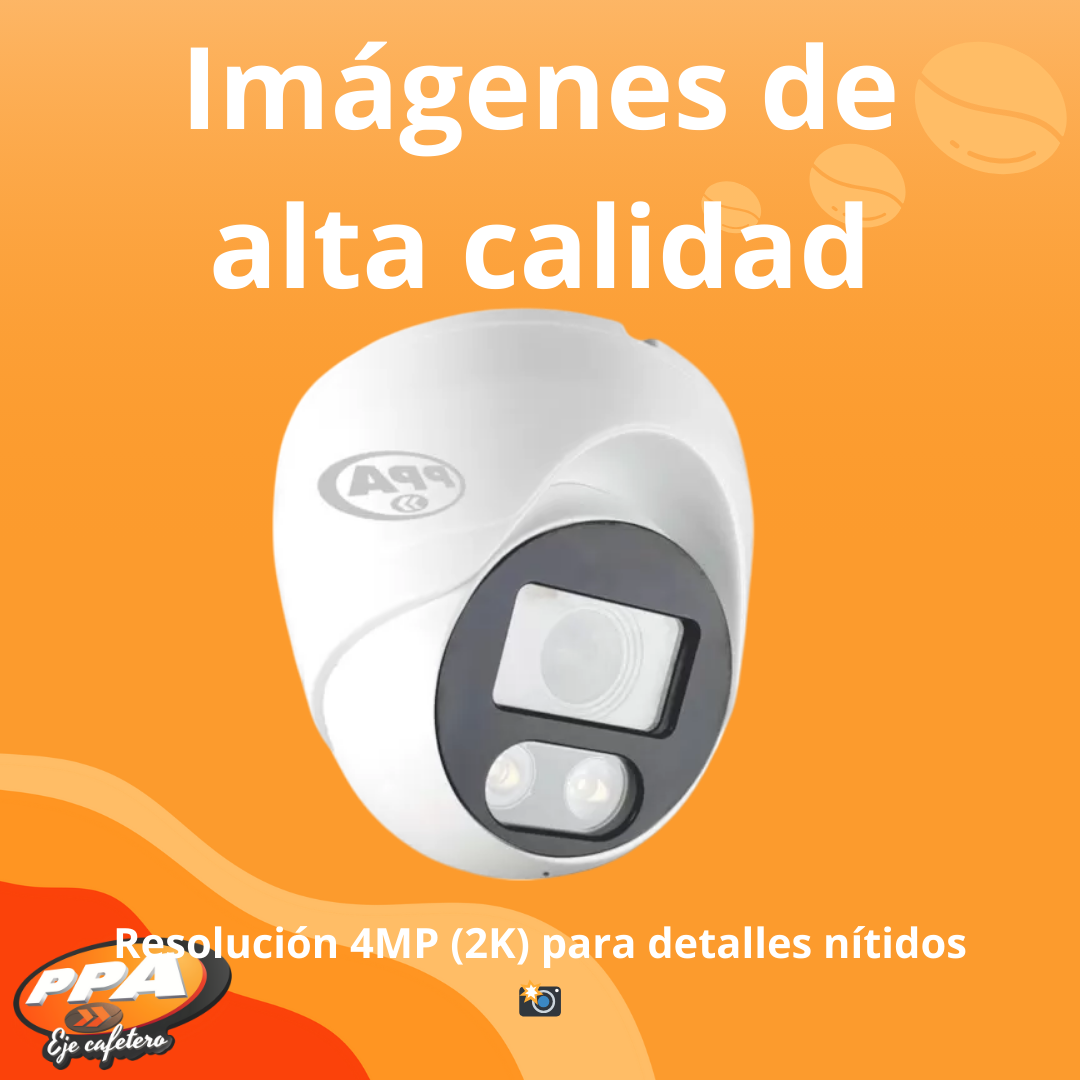 Cámara Domo PPA 4MP IP RTMP – PoE, IR 30M, HDMI/VGA, IP66