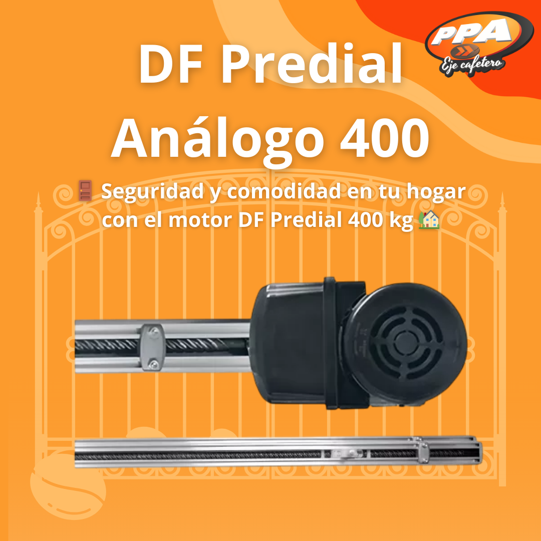 Motor PPA DF Predial Análogo – Puerta Corrediza 400kg, 127V, Uso Residencial