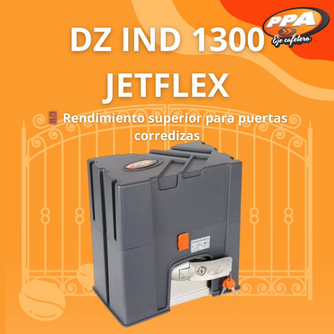 Motor PPA DZ 1300 IND JetFlex – Puerta Corrediza Industrial, 1400kg, 127/220V, Trifásico