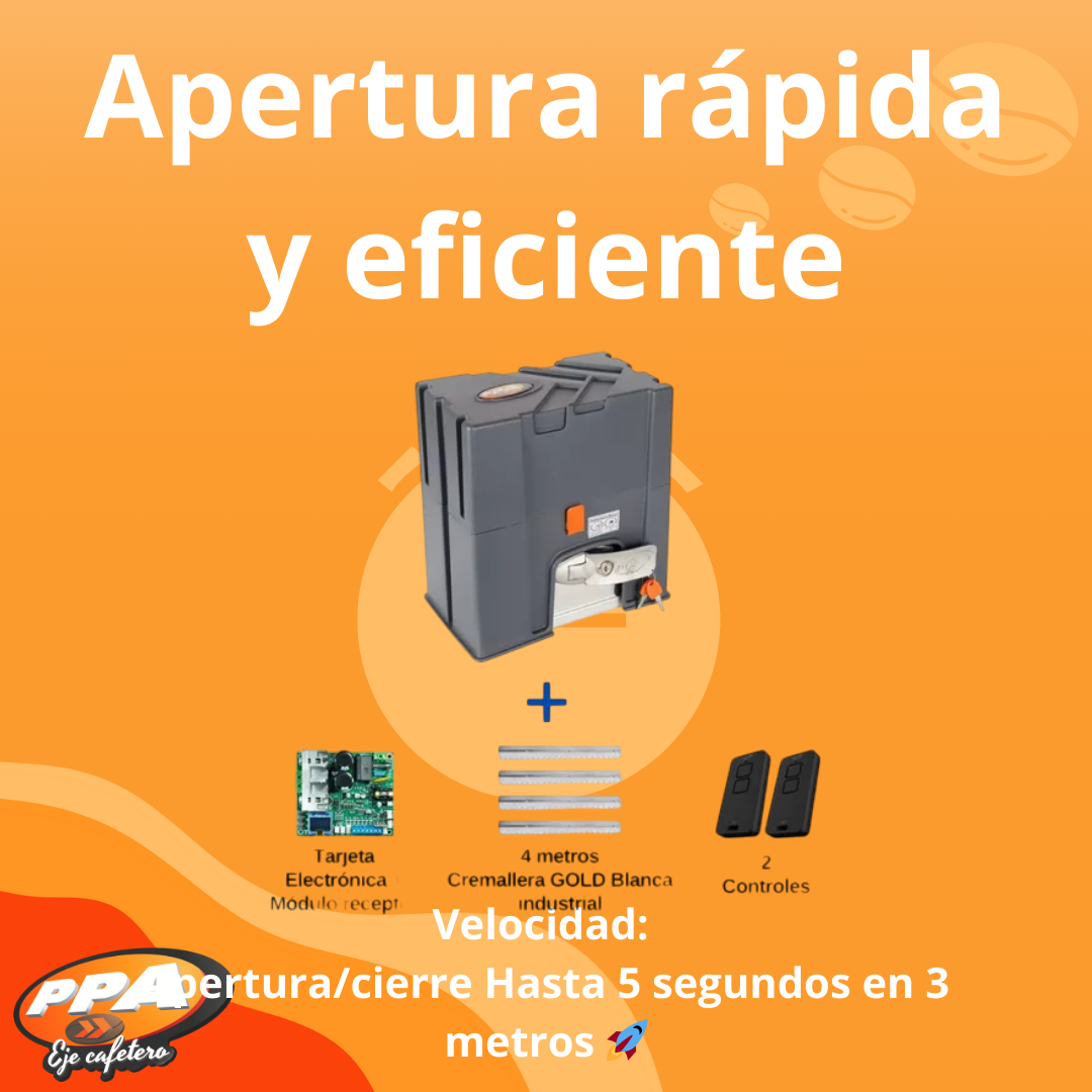 Motor PPA DZ 1300 IND JetFlex – Puerta Corrediza Industrial, 1400kg, 127/220V, Trifásico