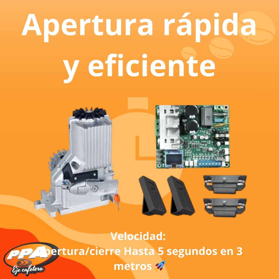 Motor para Puerta Corrediza PPA DZ Condominium 1000kg JetFlex – Uso Industrial, 127/220V, Kit Completo