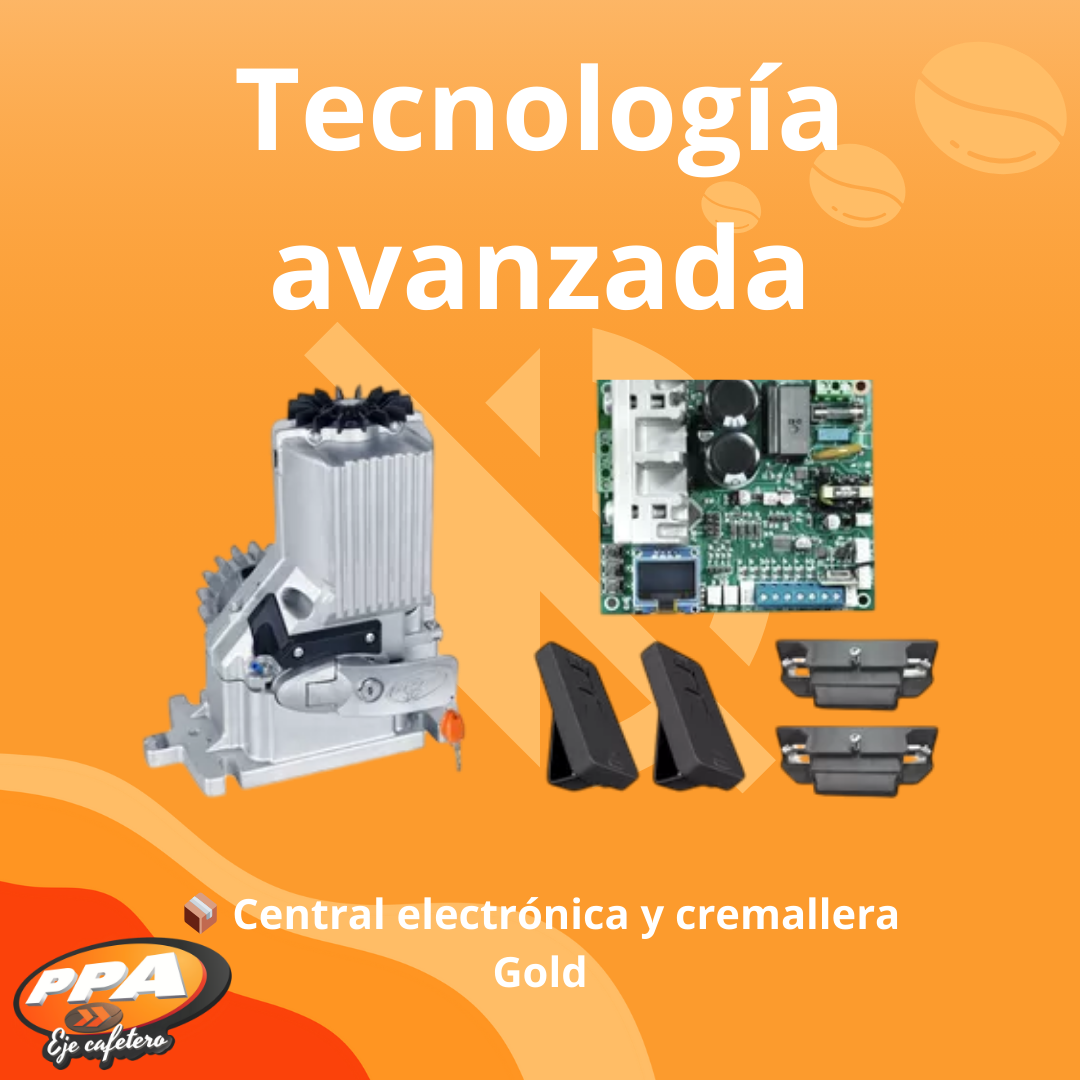 Motor para Puerta Corrediza PPA DZ Condominium 1000kg JetFlex – Uso Industrial, 127/220V, Kit Completo