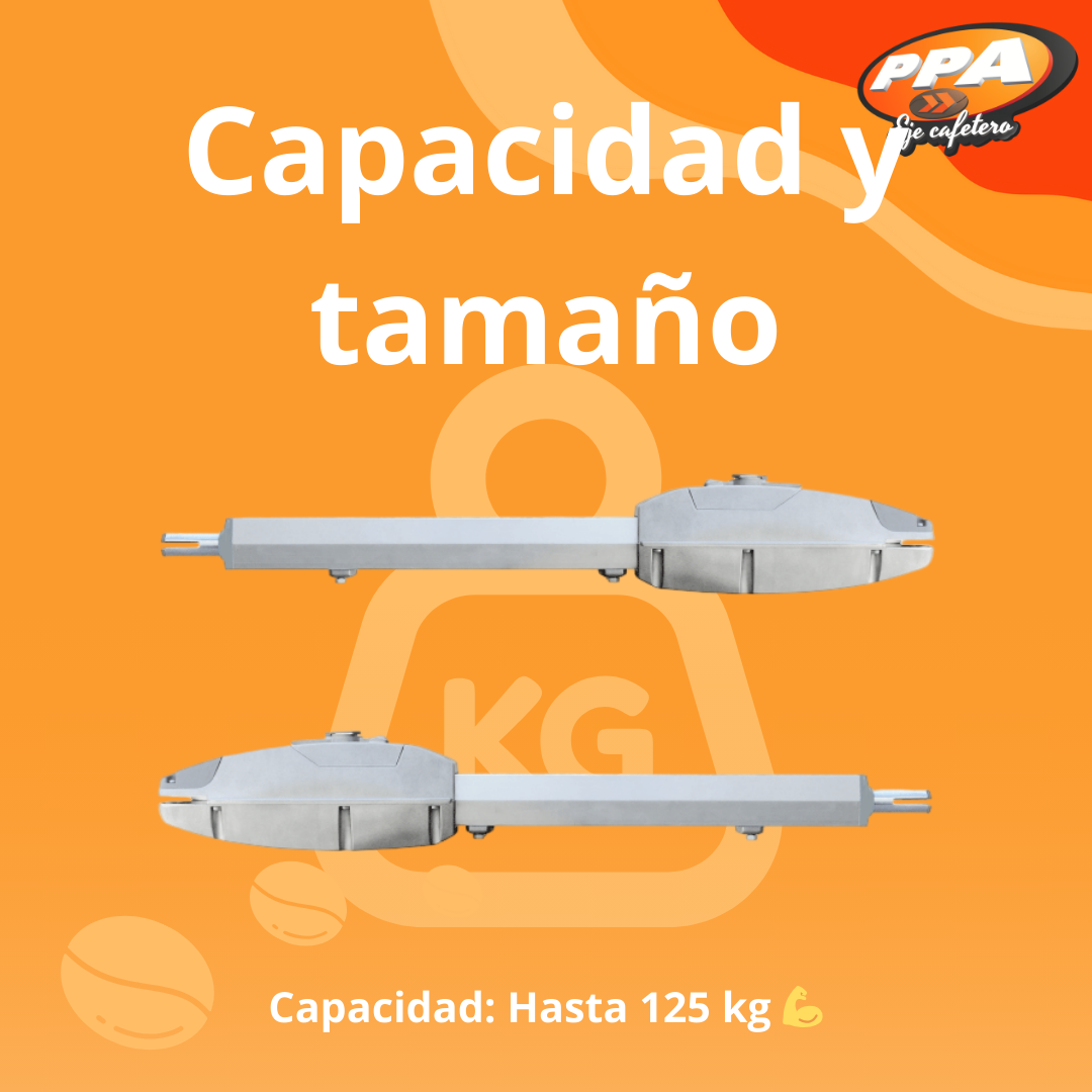 Motor para Puerta Batiente Pivo SK Super Análogo – 3m, 125kg, 30 Ciclos/H, 14 Seg 