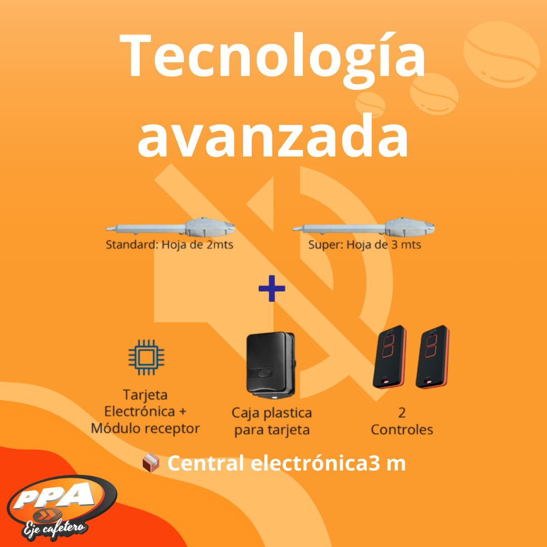 Motor para Puerta Batiente Pivo SK Super Análogo – 3m, 125kg, 30 Ciclos/H, 14 Seg 