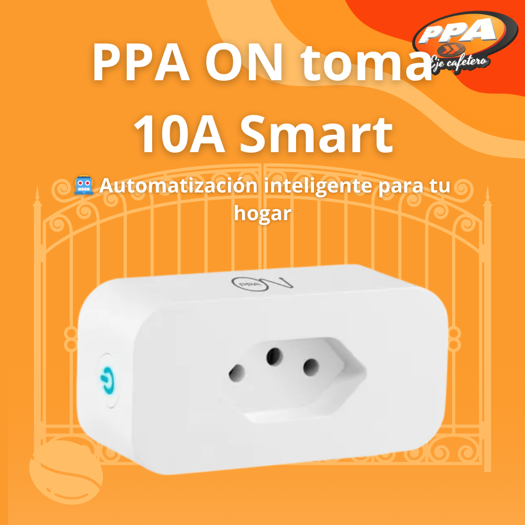 Toma Inteligente PPA ON 10A – Wi-Fi, Compatible con Alexa y Google Home