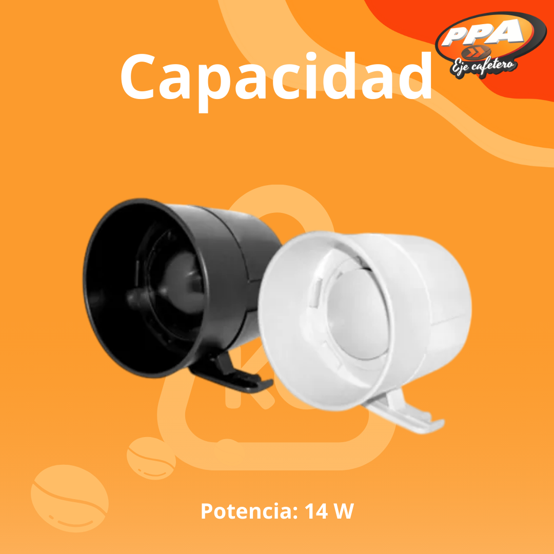 Sirena DETON – 120 dB, 14W, 12V, Alta Potencia