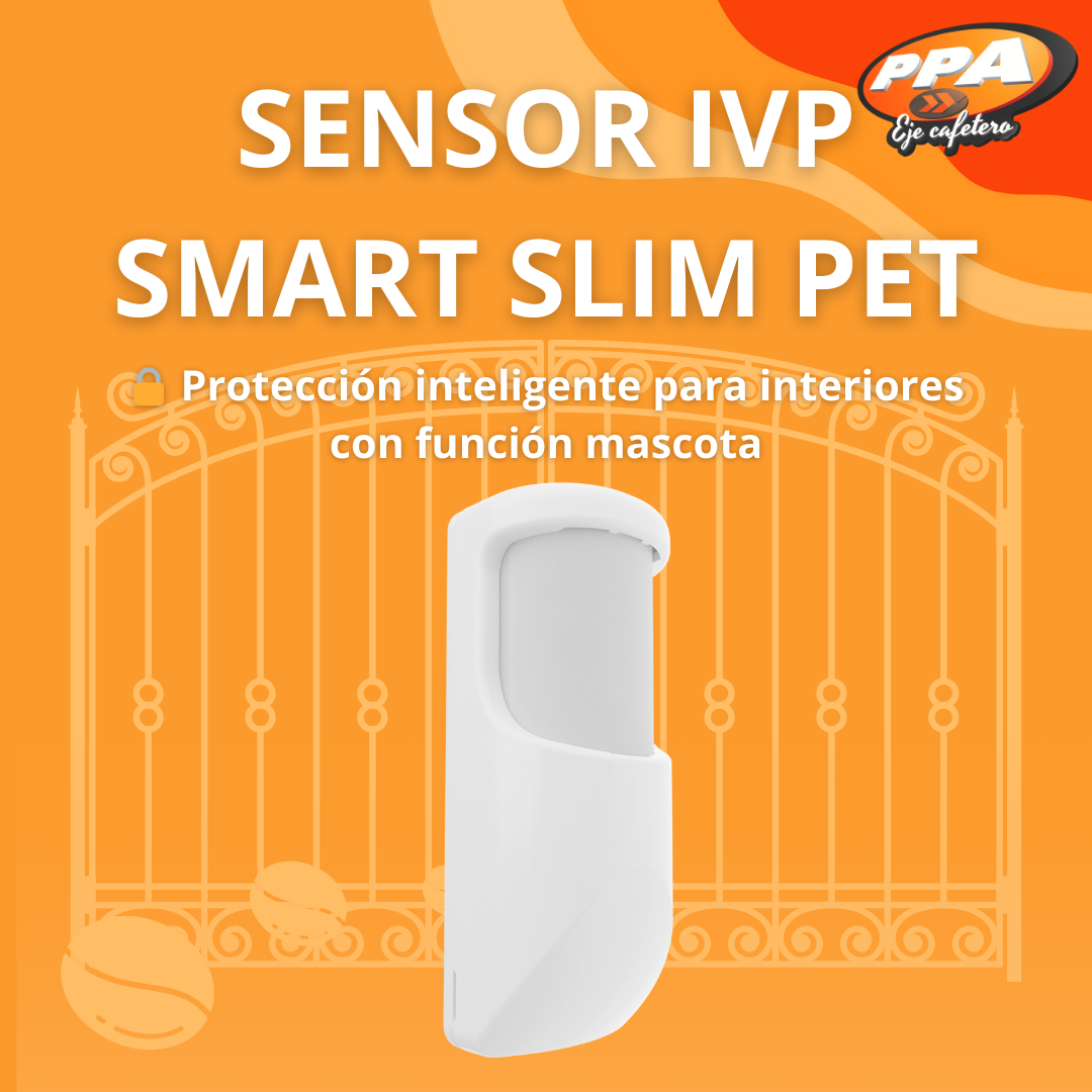 Sensor IVP Smart Slim PET – Cableado, PIR Doble Elemento, Inmune a Mascotas
