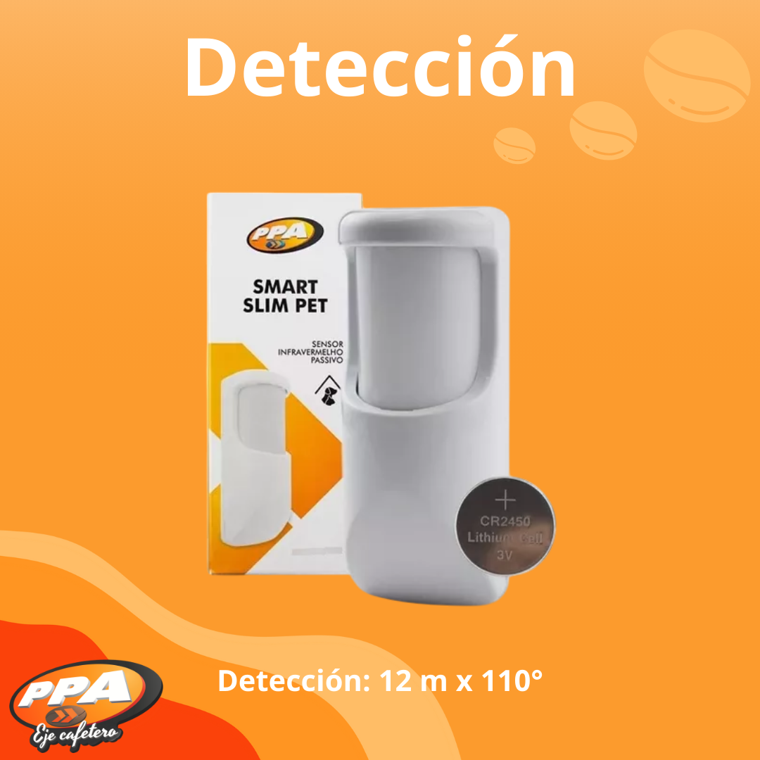 Sensor IVP Smart Slim PET – Cableado, PIR Doble Elemento, Inmune a Mascotas
