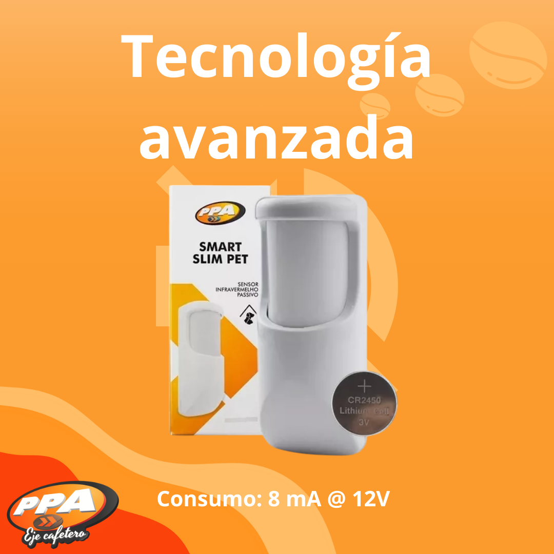 Sensor IVP Smart Slim PET – Cableado, PIR Doble Elemento, Inmune a Mascotas