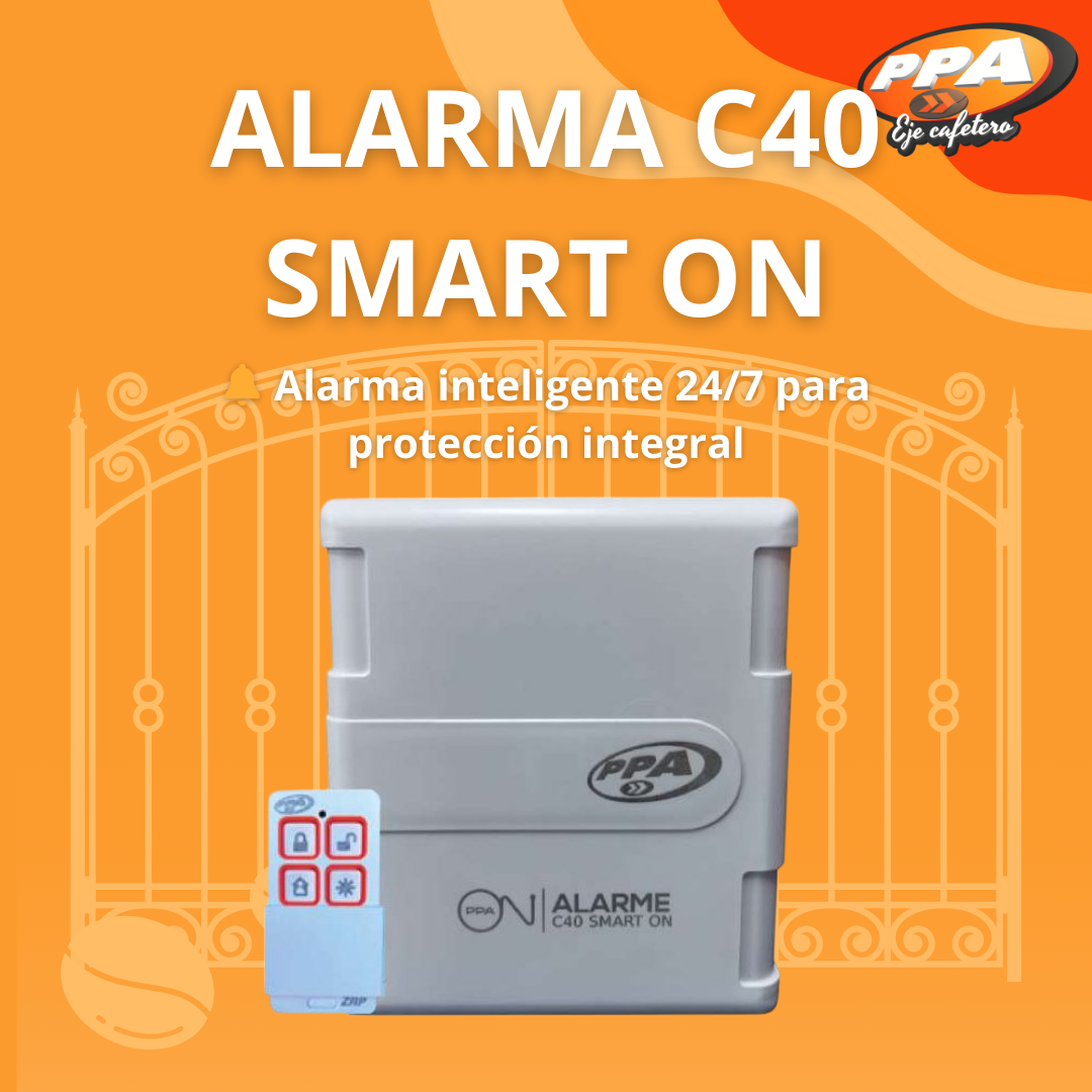 Alarma C-40 PPA Smart ON – Control vía App, 8 Zonas Cableadas, 32 Sensores Inalámbricos