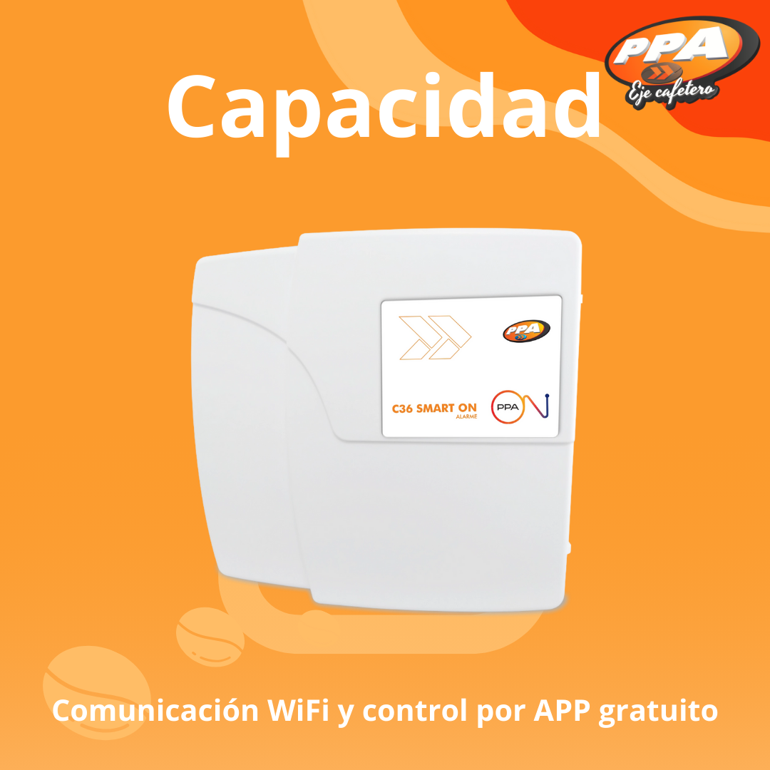 Kit de Alarma PPA C36 Inalámbrica WiFi – Control Remoto, Sensores y Sirena