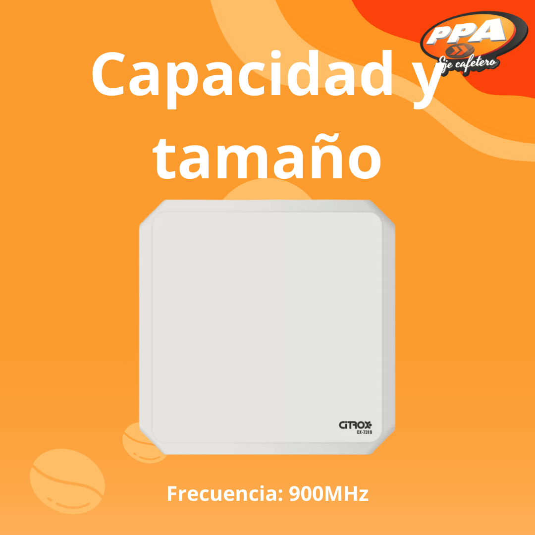 Lector RFID Vehicular PPA A408122 – IP66, 900MHz, Alcance hasta 12m