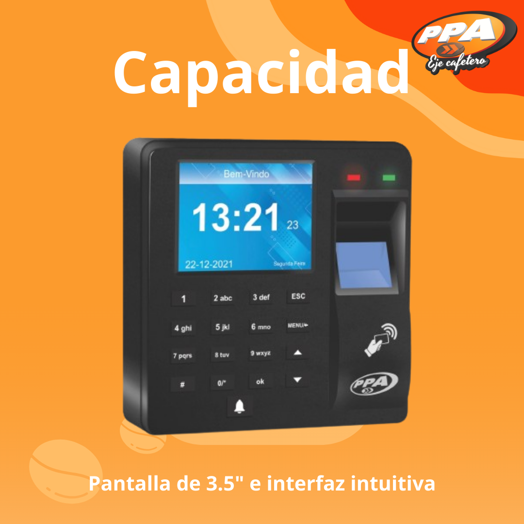 Control de Acceso PPA BIO – 1000 Usuarios – Huella, Tarjeta y Clave – Wiegand 26/34