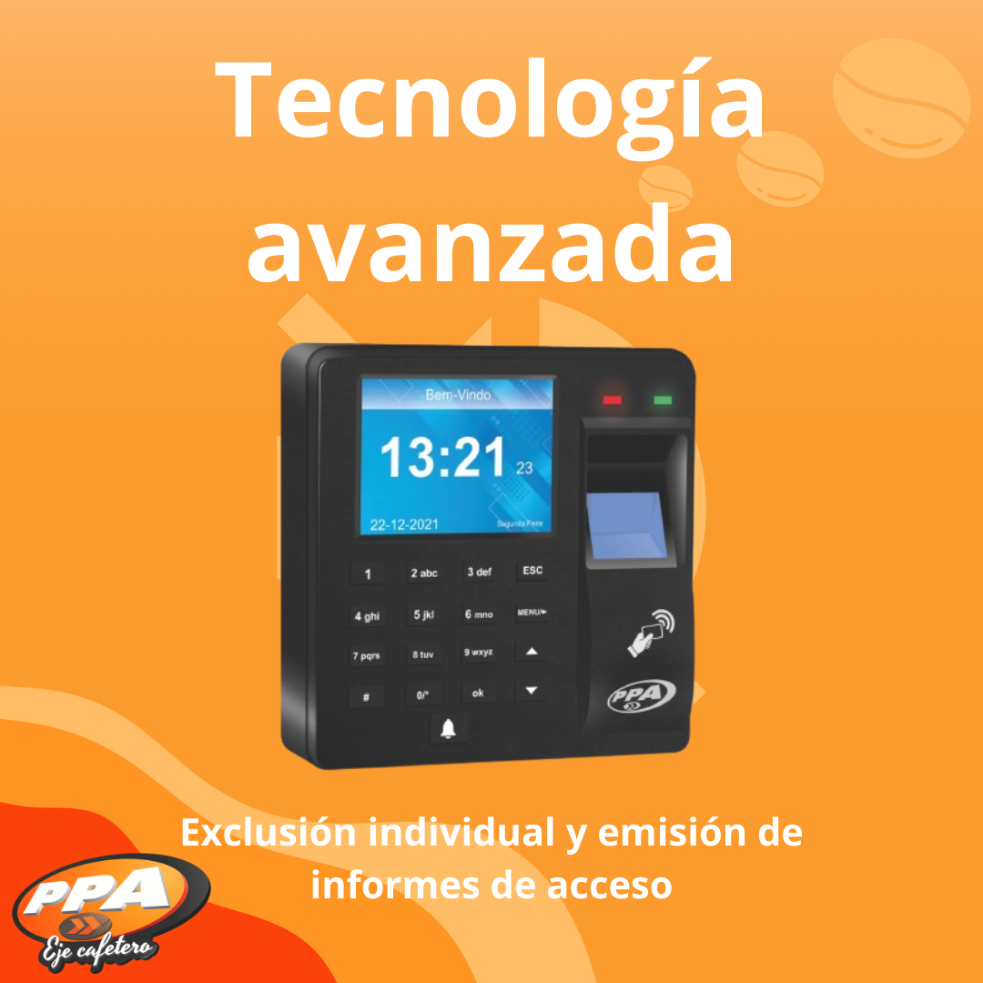Control de Acceso PPA BIO – 1000 Usuarios – Huella, Tarjeta y Clave – Wiegand 26/34
