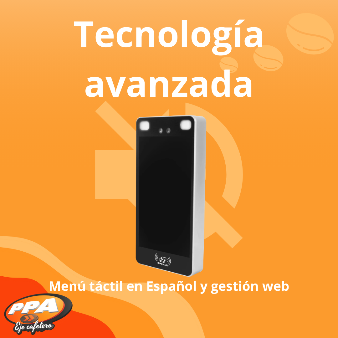 Lector Biométrico Facial PPA – RFID MIFARE 13MHz – 20,000 Usuarios – Wiegand 26/34/66