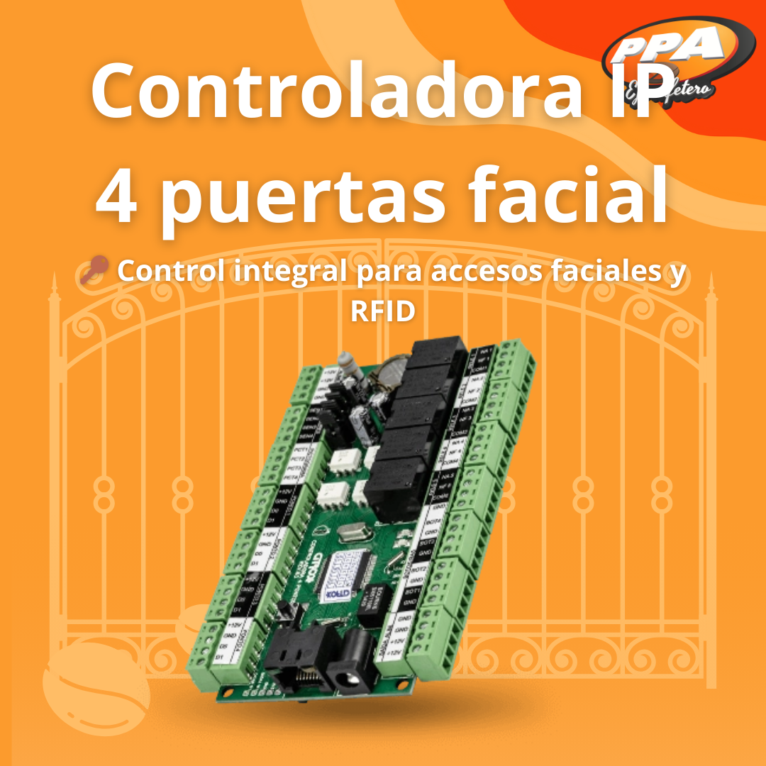Controladora IP Wide CX-7006 – 4 Puertas – Compatible con RFID y Biométrico – A408117