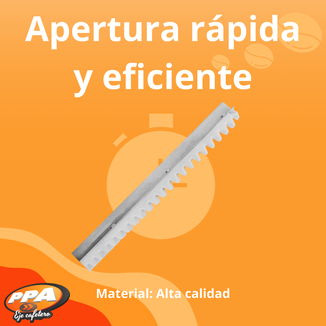 Cremallera Blanca para Motor PPA Línea Industrial Gold – 1 Metro