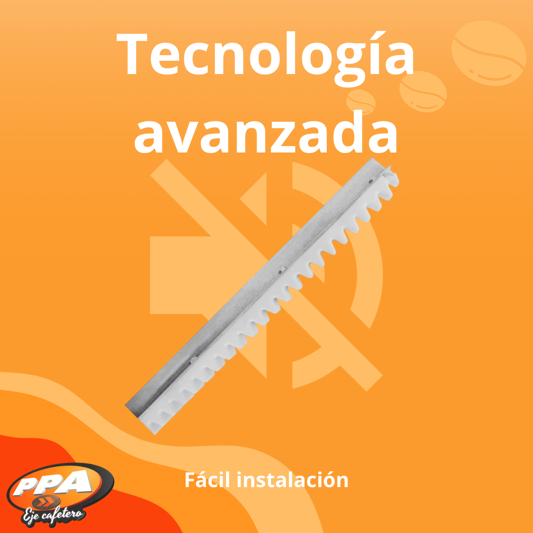 Cremallera Blanca para Motor PPA Línea Industrial Gold – 1 Metro