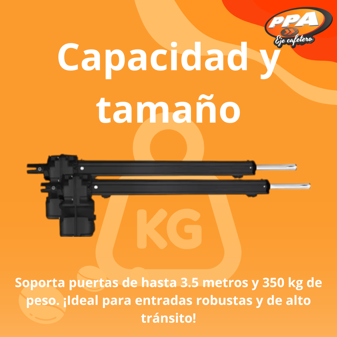 Motor PPA Pivo Condominium Standard para Puerta Batiente Doble Hoja 350kg