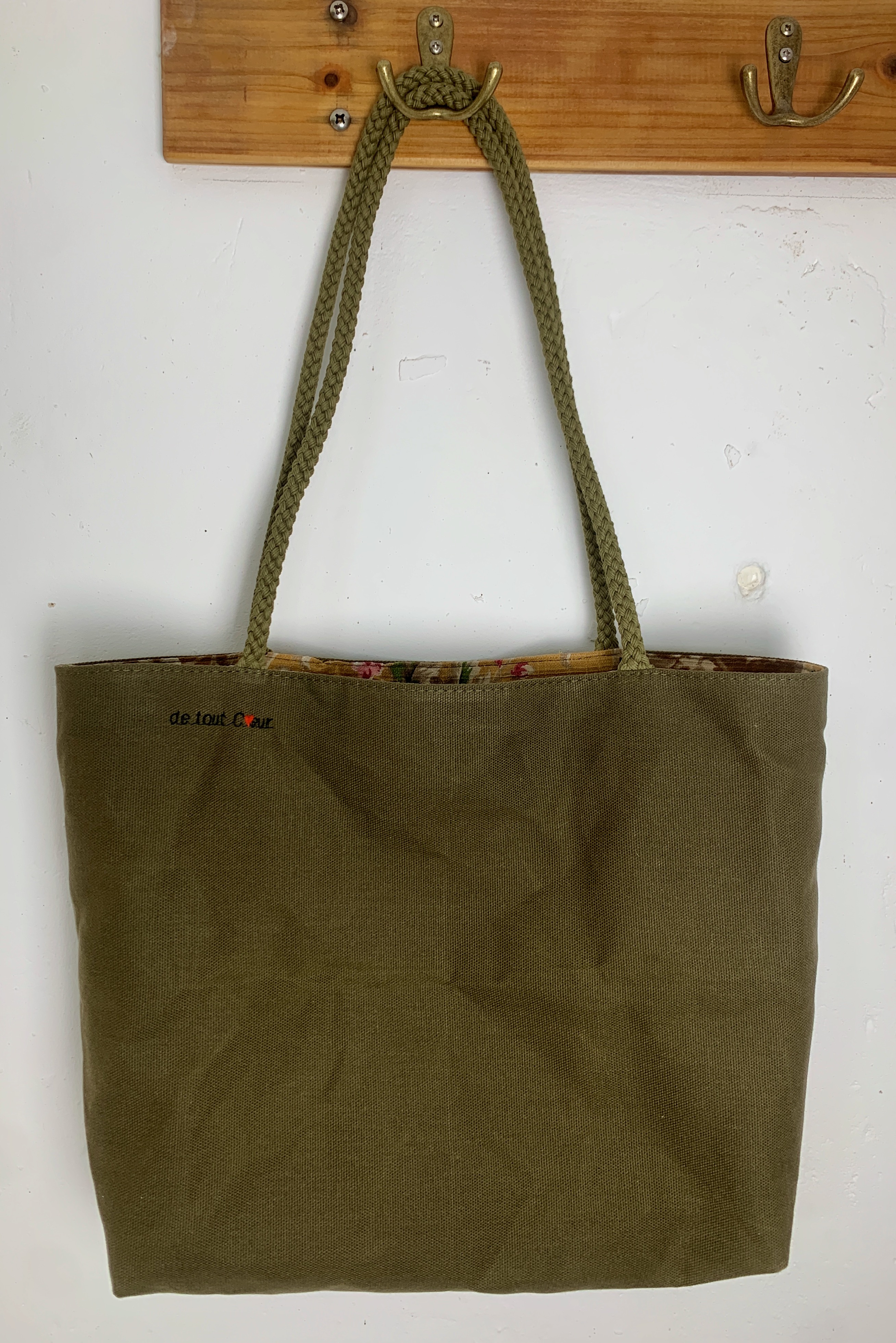 Grand cabas en toile 'Fox Oilskin'