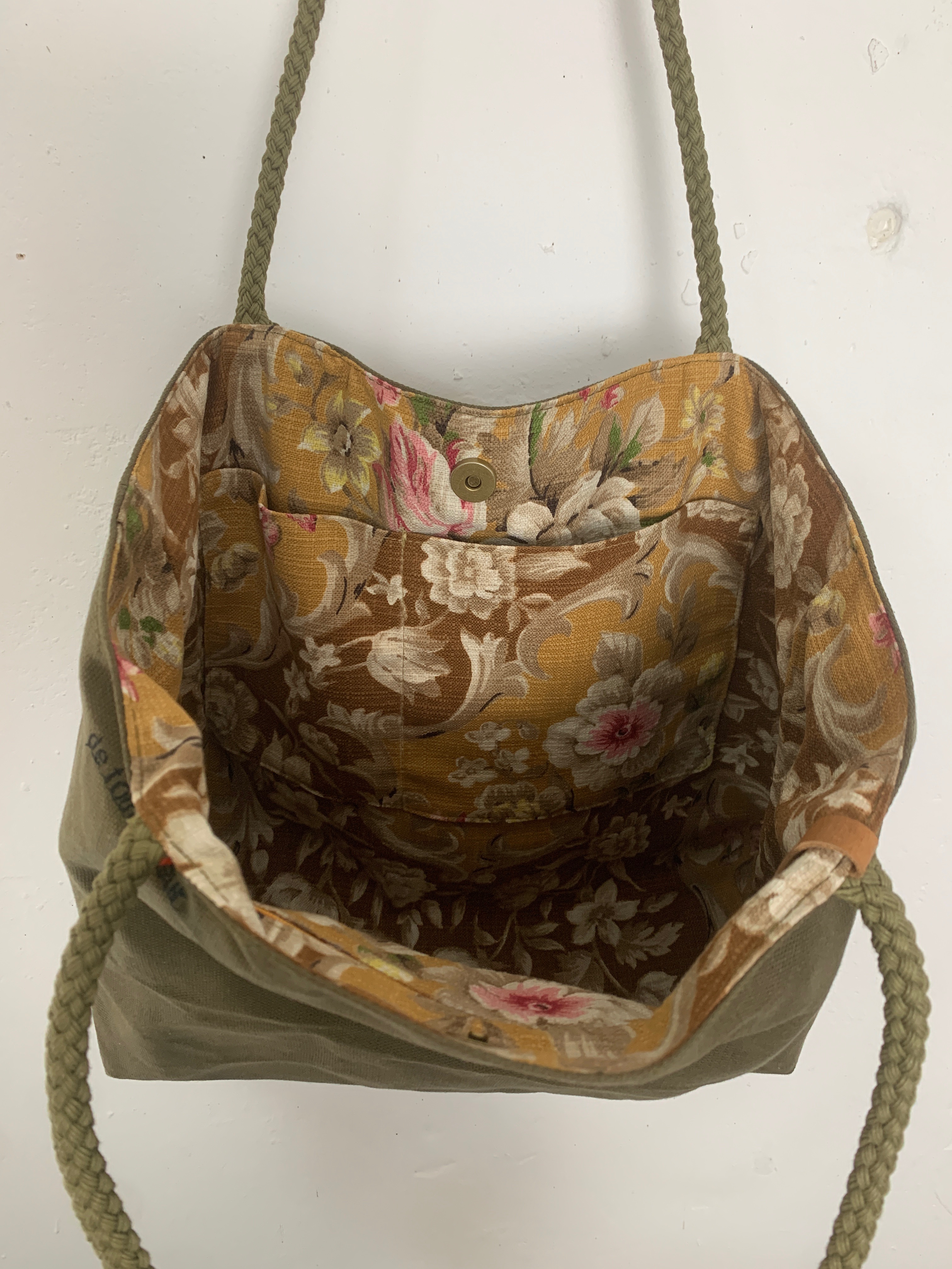 Grand cabas en toile 'Fox Oilskin'