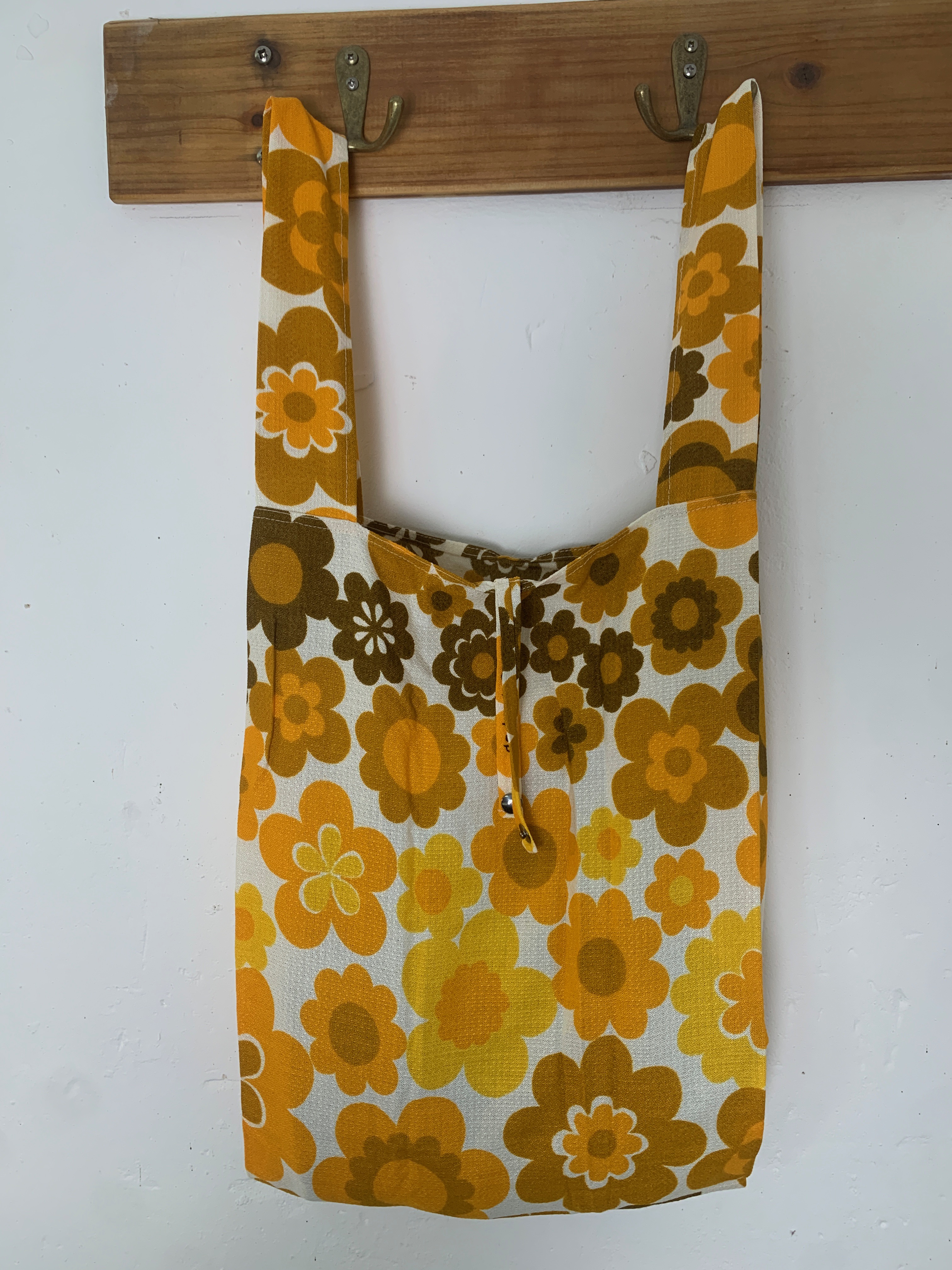 Sac pliable en tissu 'rétro'