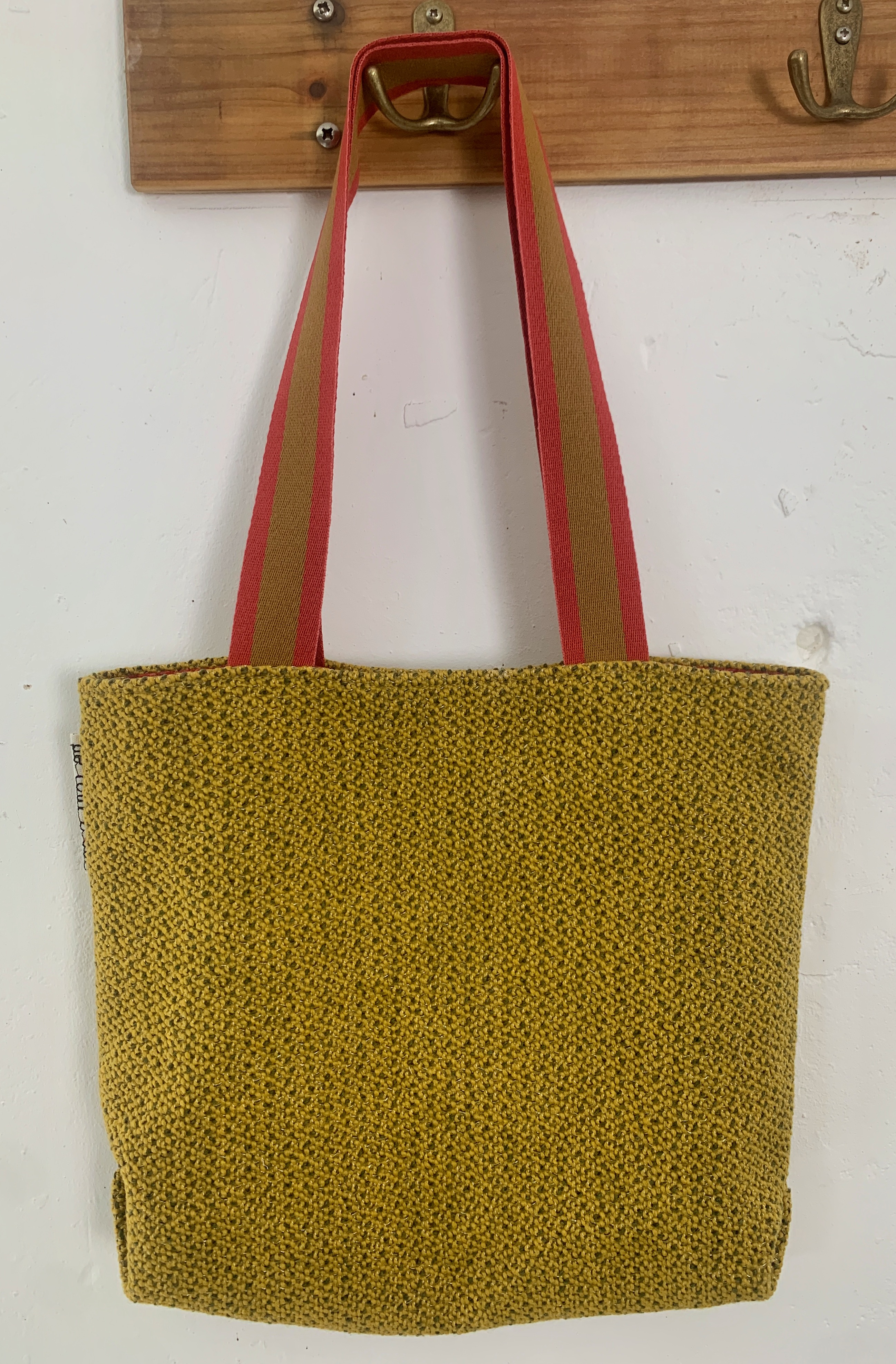 Cabas en tissu d'ameublement bouclé