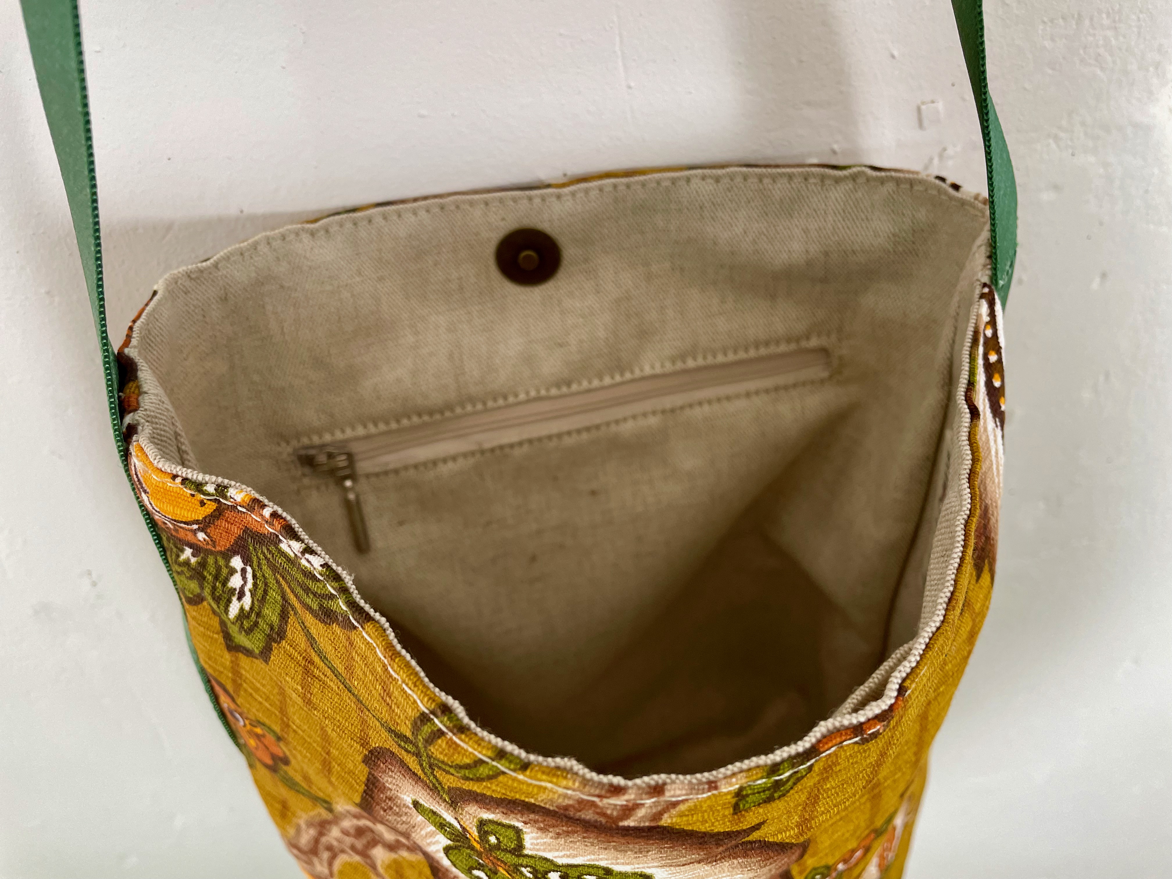 Sac en tissu floral vintage