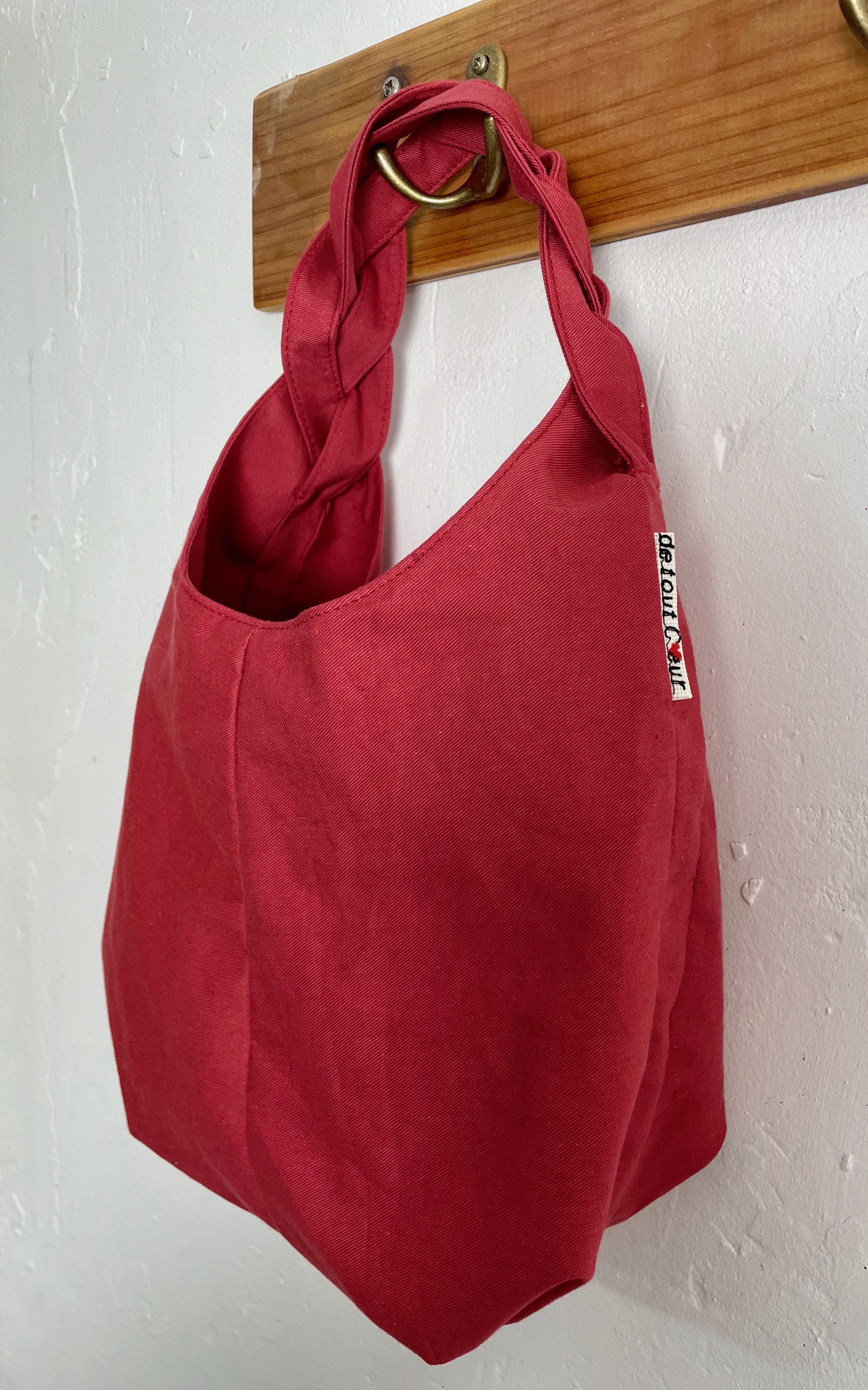 Sac à main avec anse tressée