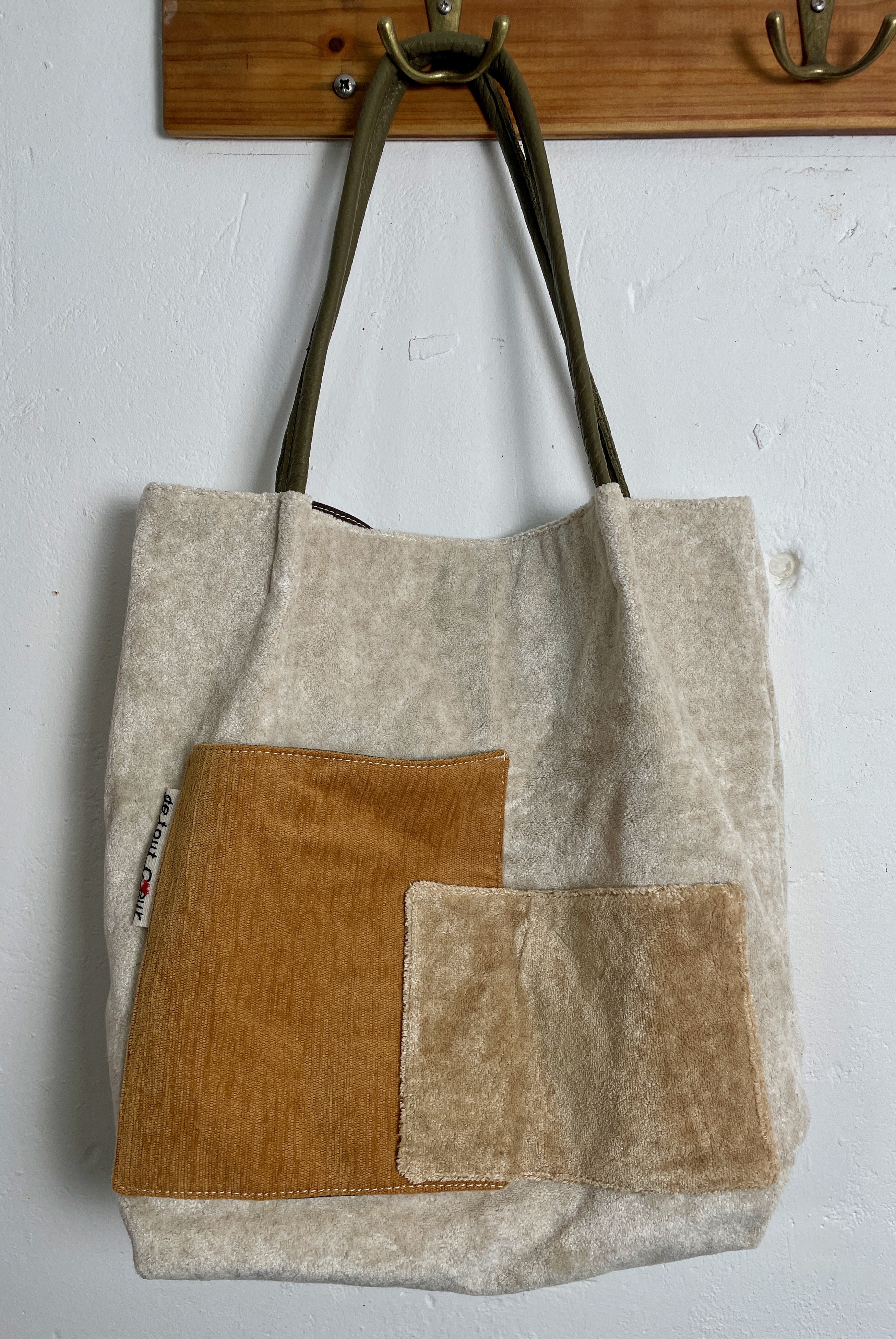 Sac fourre-tout en tissu d'ameublement