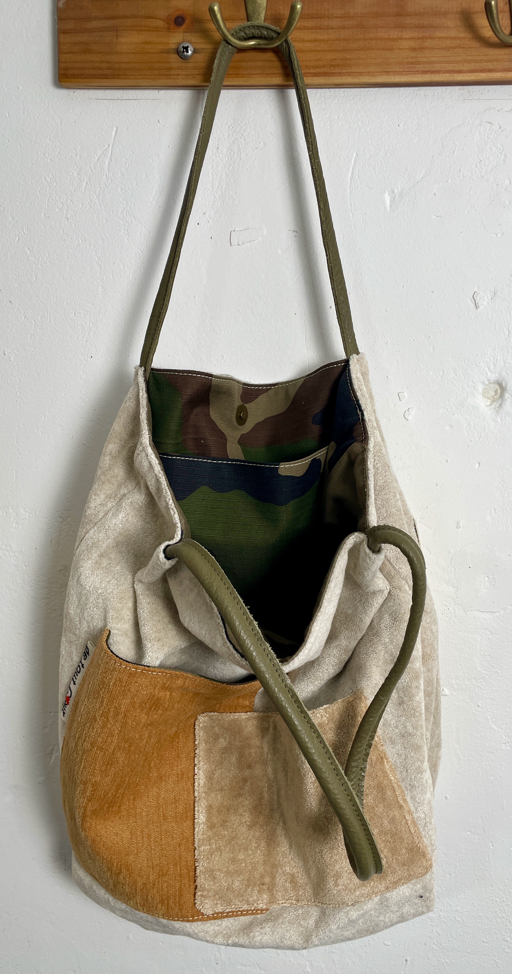 Sac fourre-tout en tissu d'ameublement