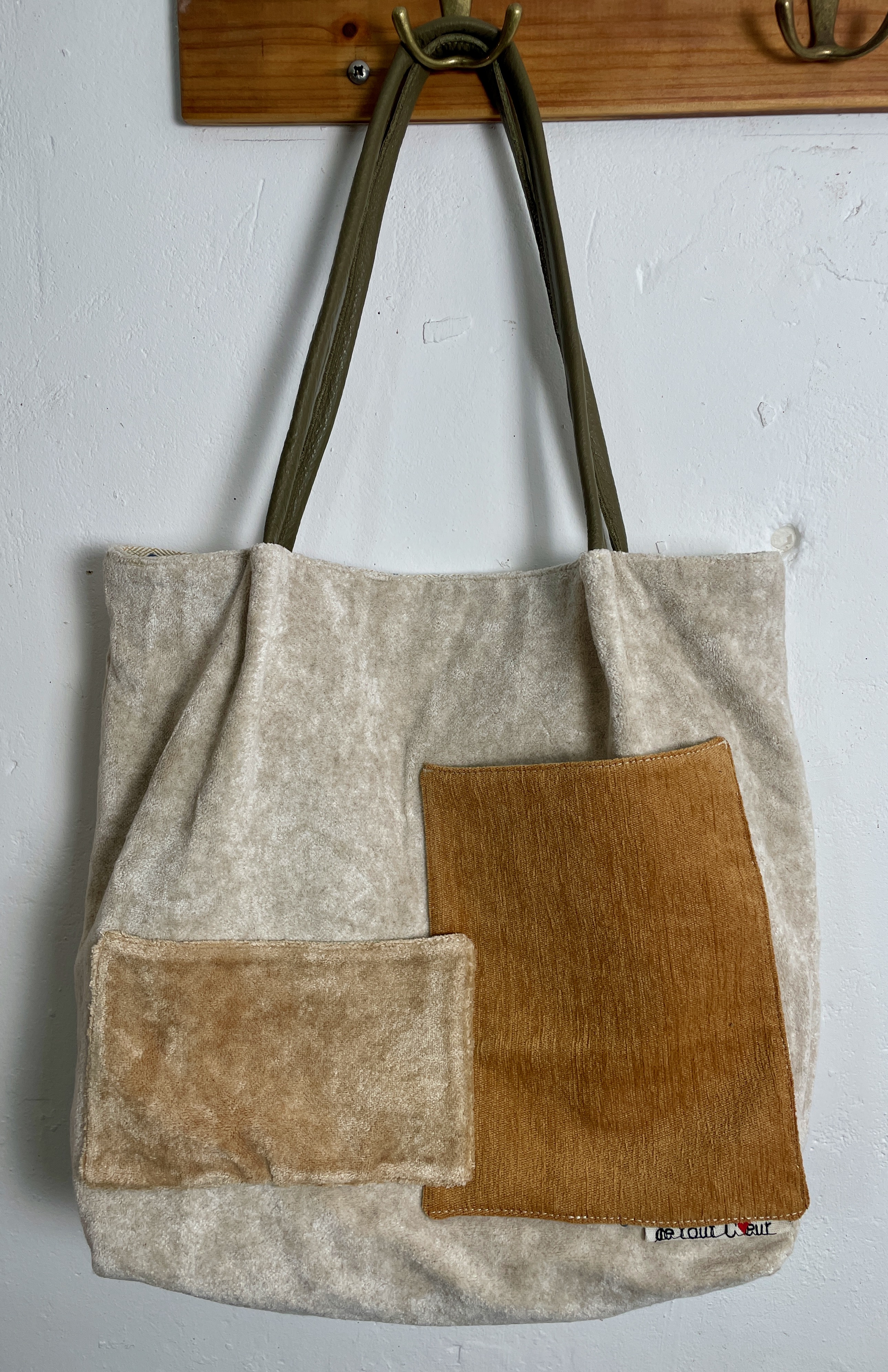 Sac fourre-tout en tissu d'ameublement