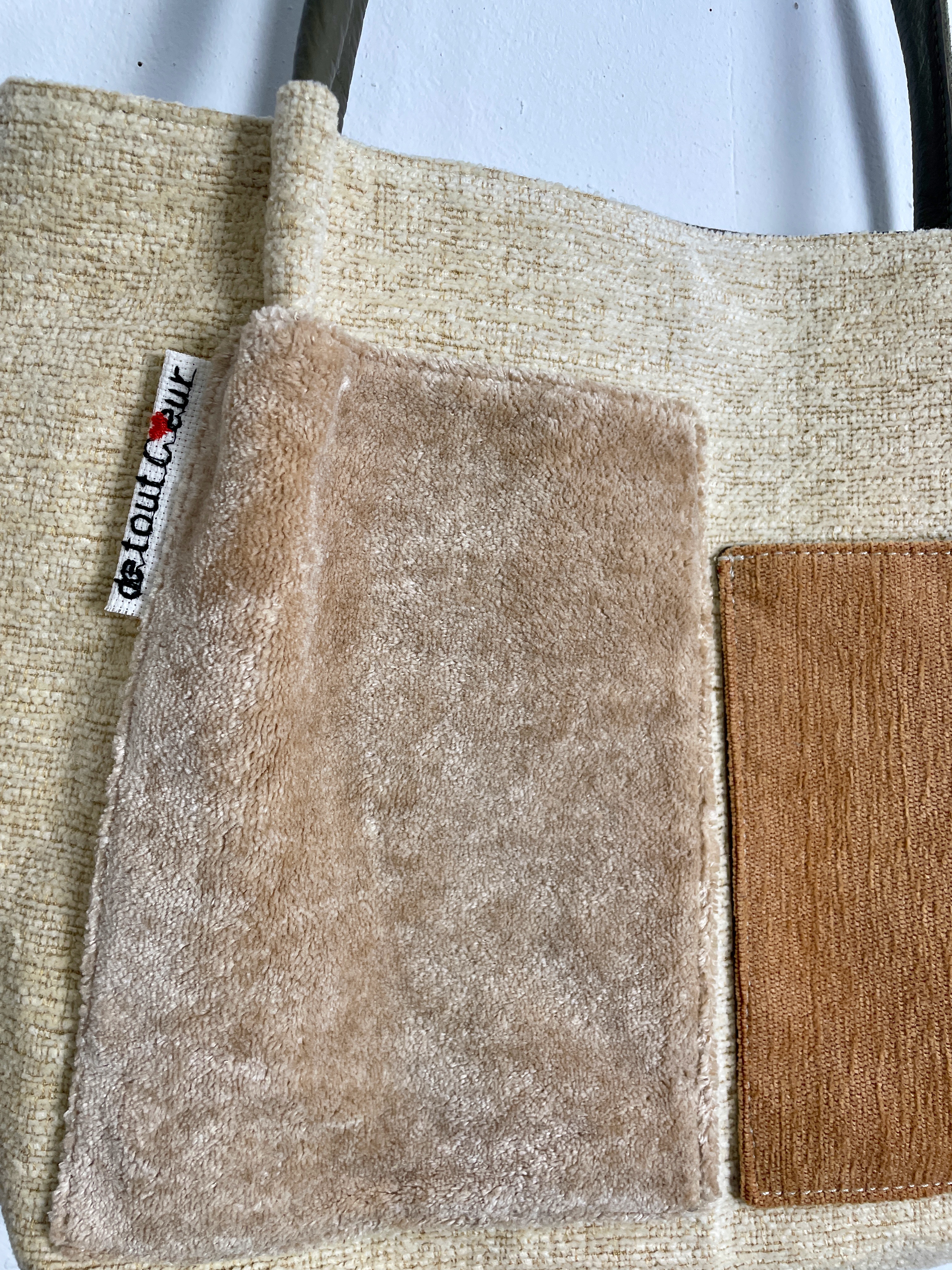 Sac fourre-tout en tissu d'ameublement