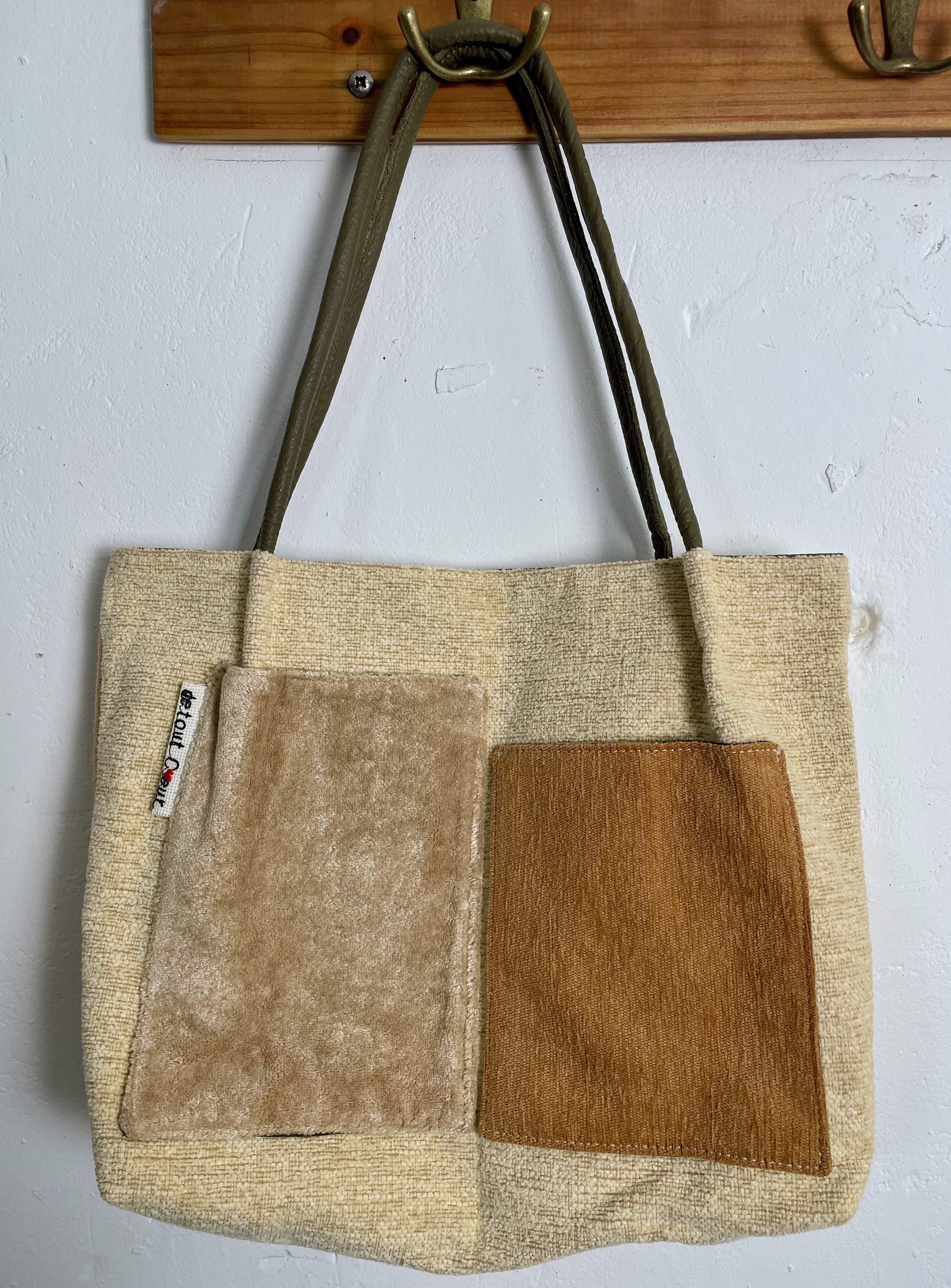 Sac fourre-tout en tissu d'ameublement