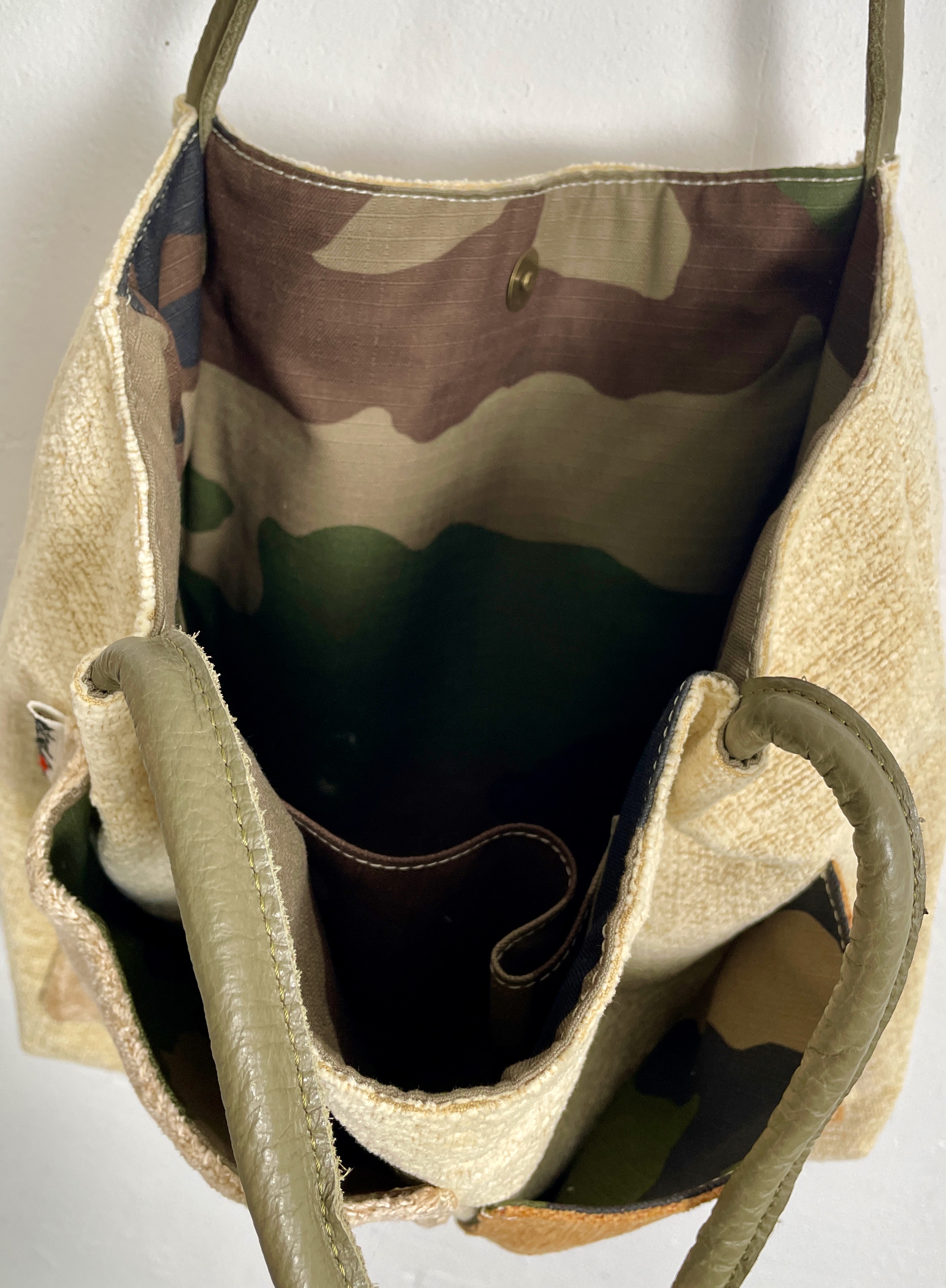 Sac fourre-tout en tissu d'ameublement