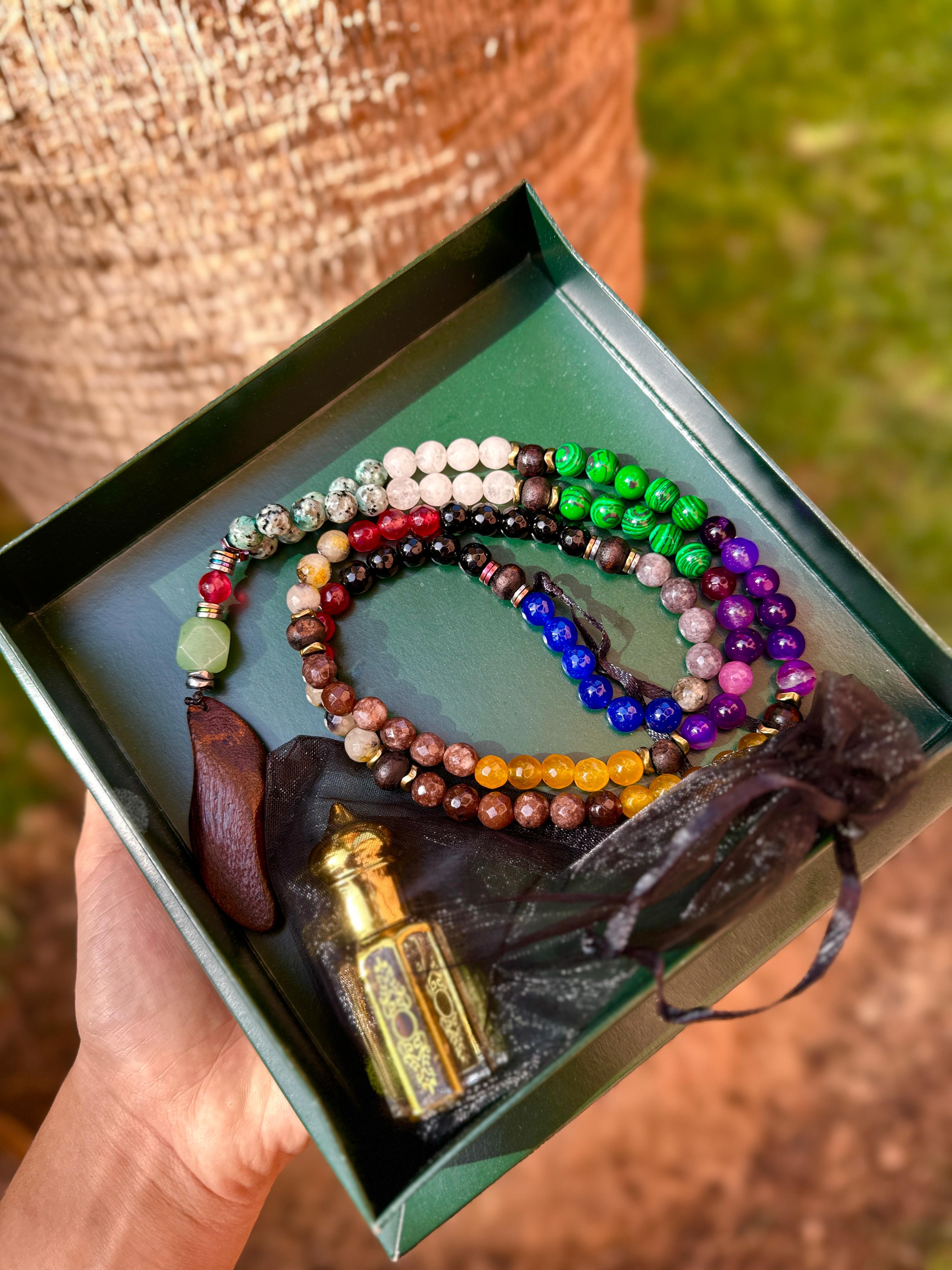 Chapelet en pierres naturelles