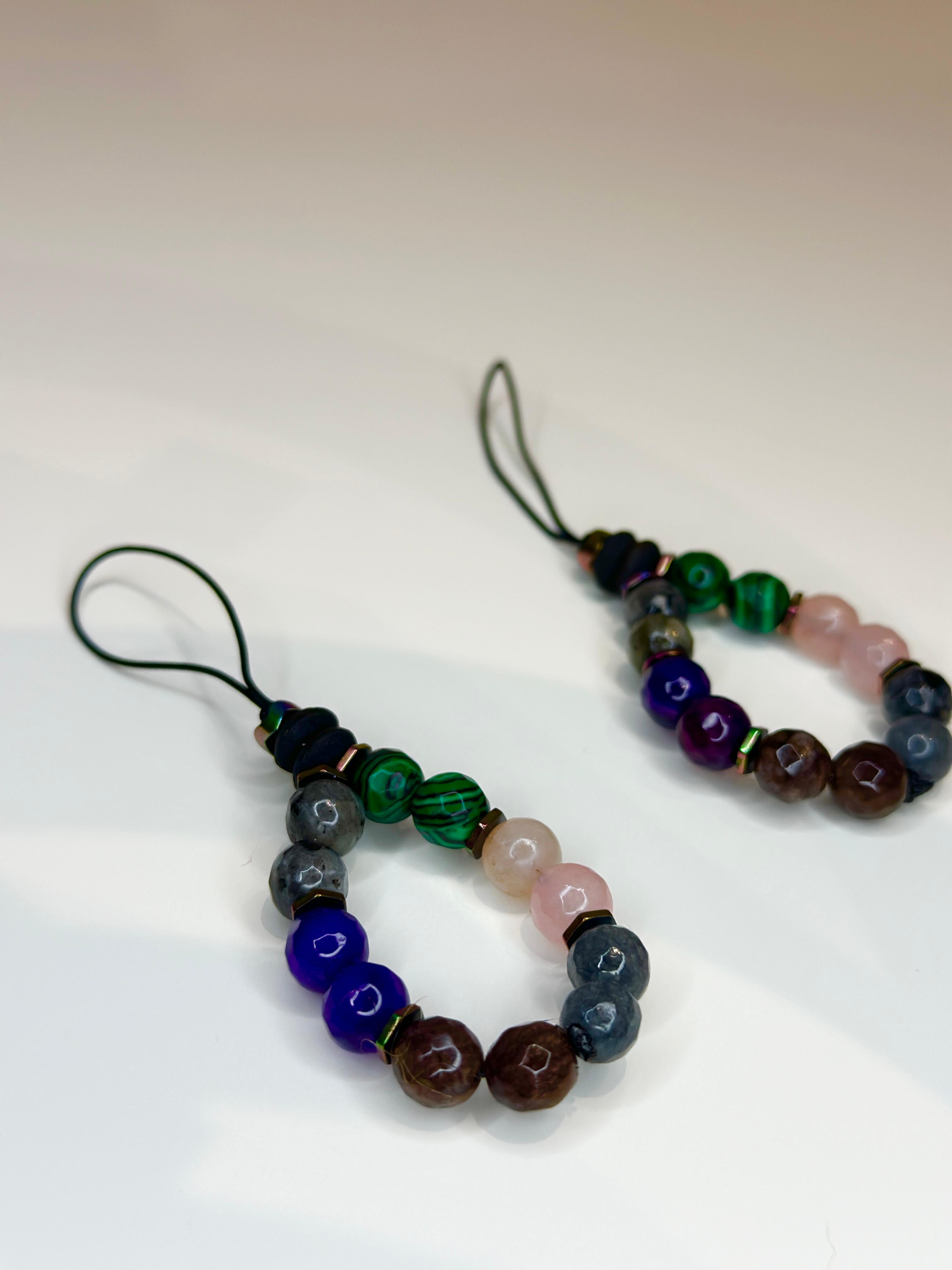 Duo de Porte-Clés – Équilibre & Harmonie en Pierres Naturelles