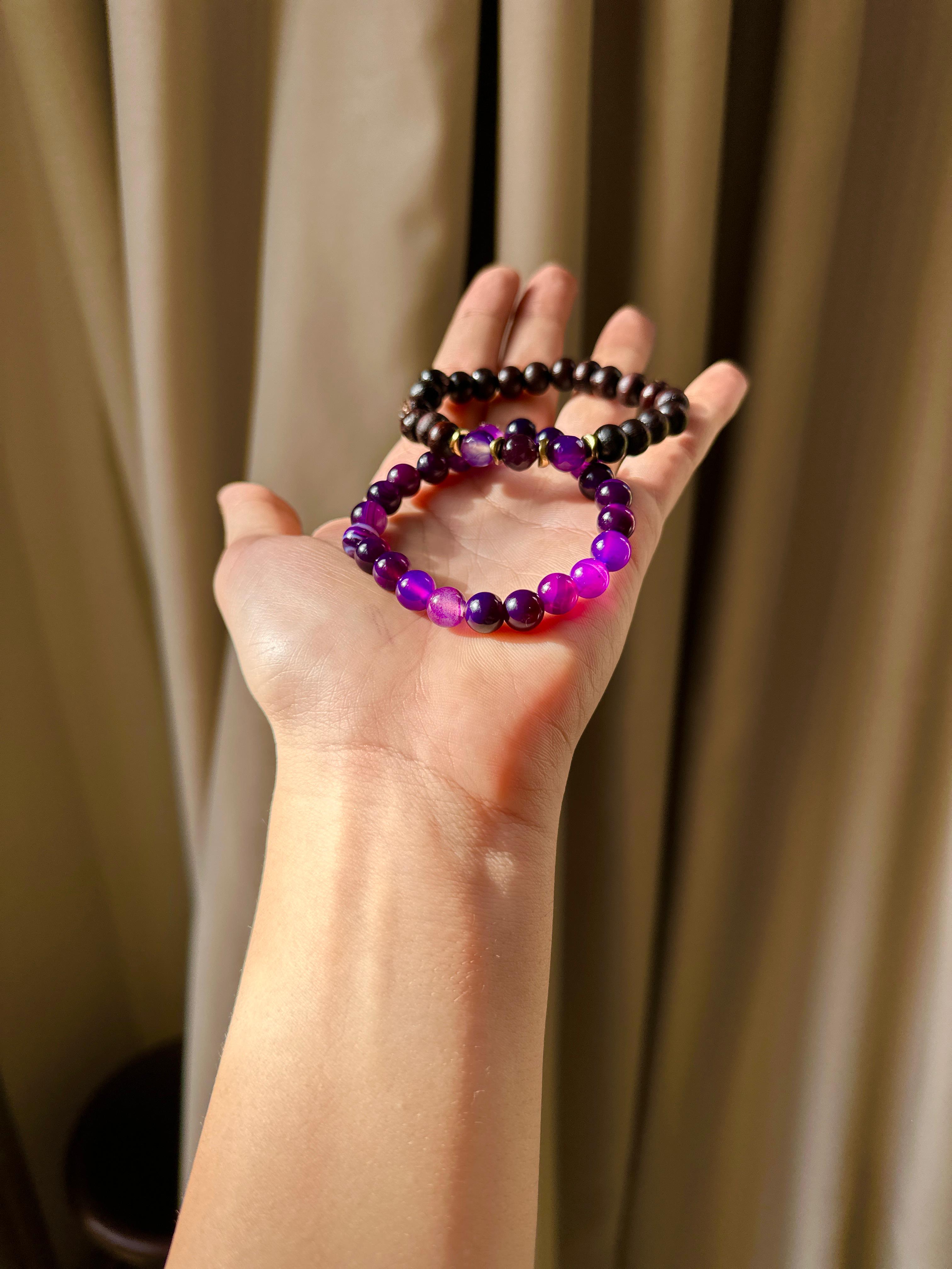 Bracelet Harmonie & Sérénité – Oud Kmari & Améthyste