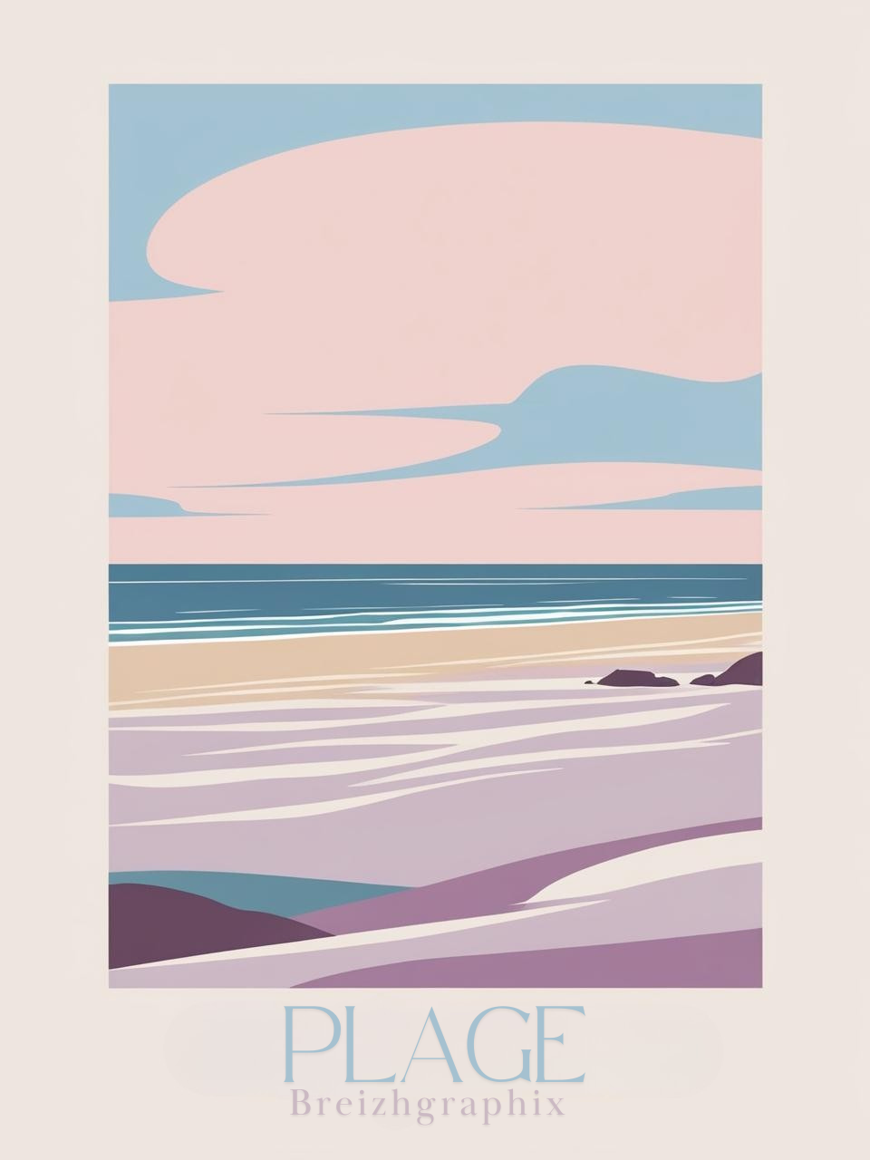 Affiche Plage