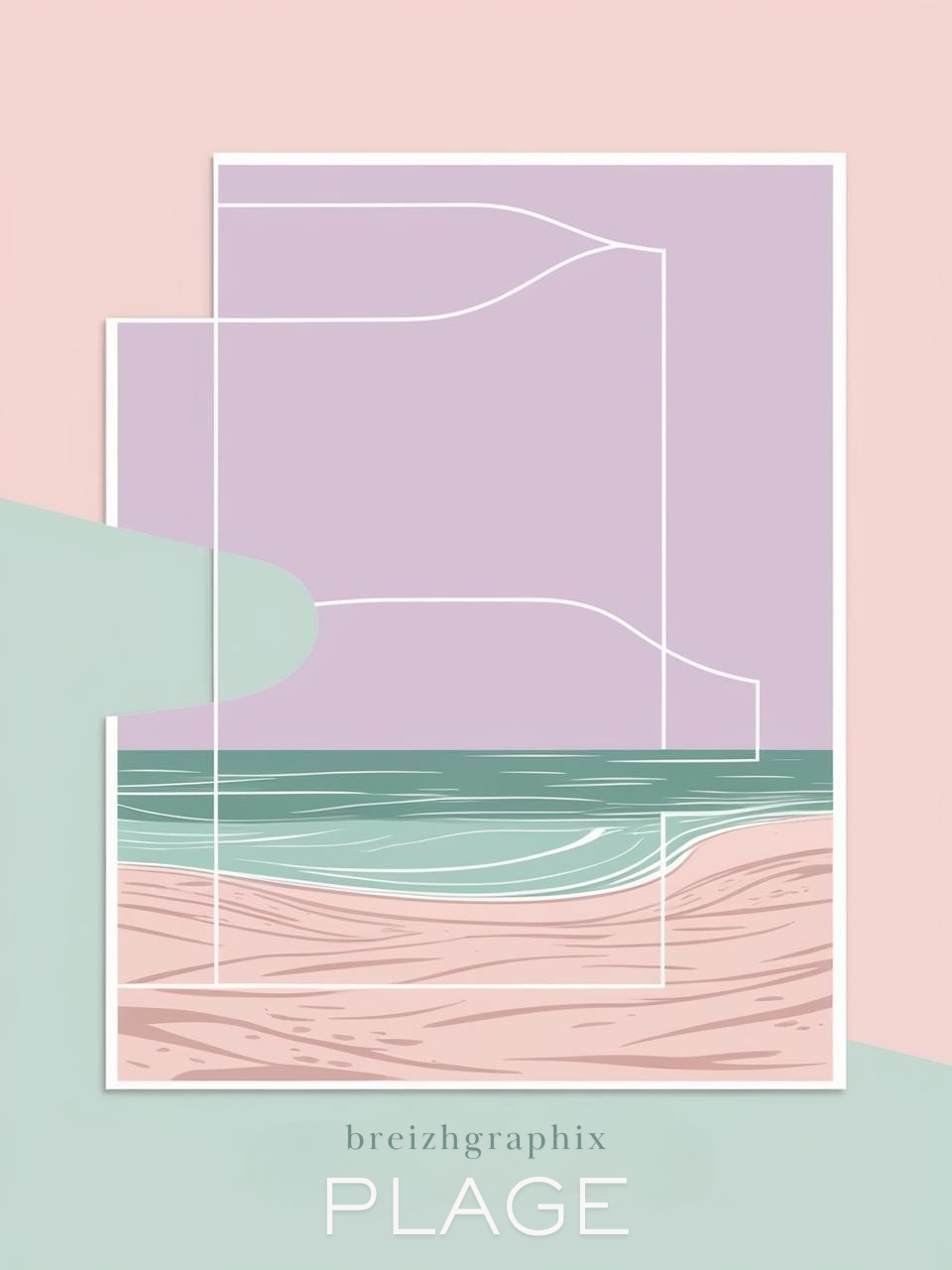 Affiche Plage