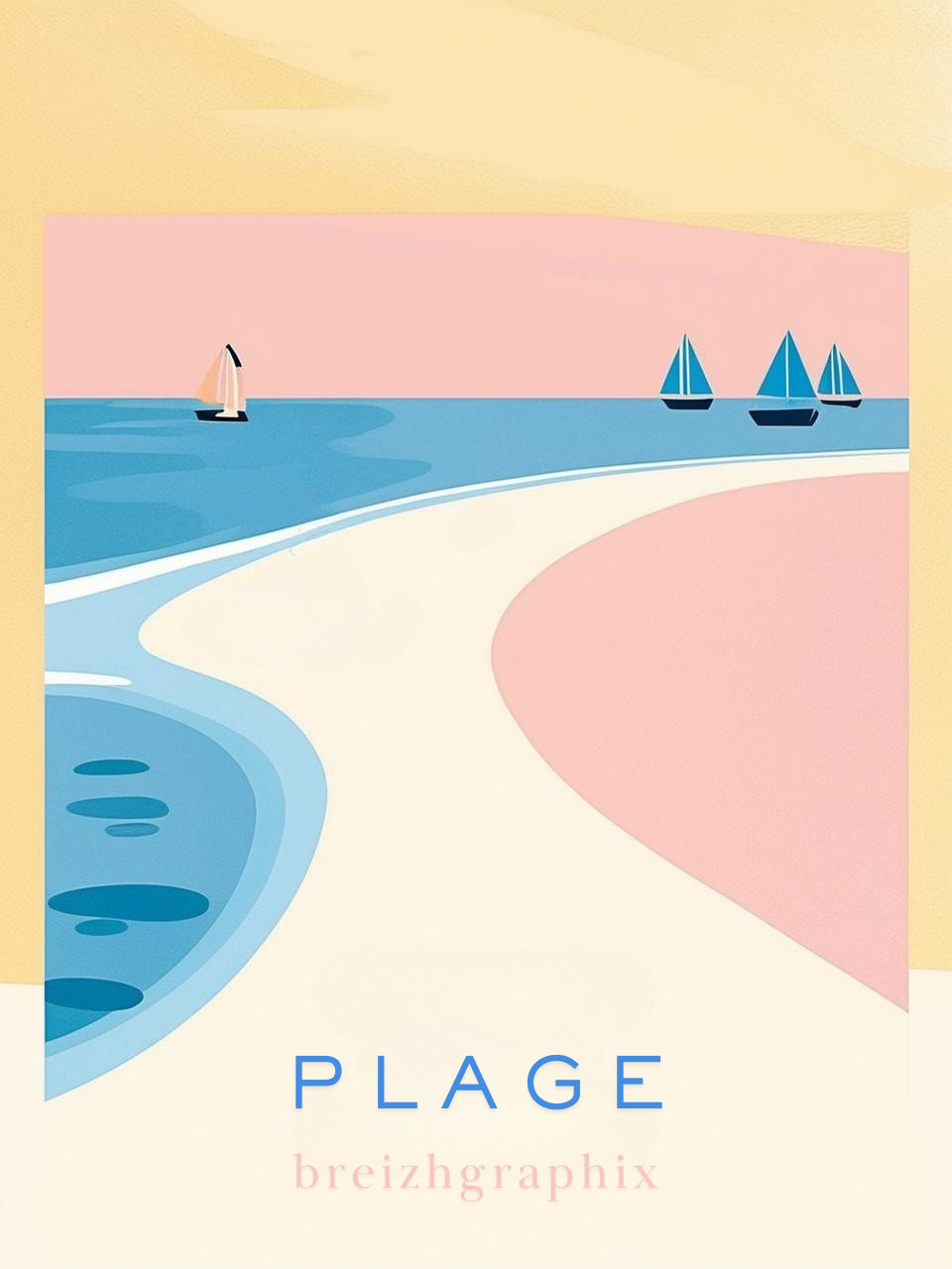 Affiche Plage