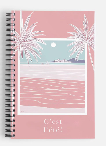 Carnet à spirale c'est l'été