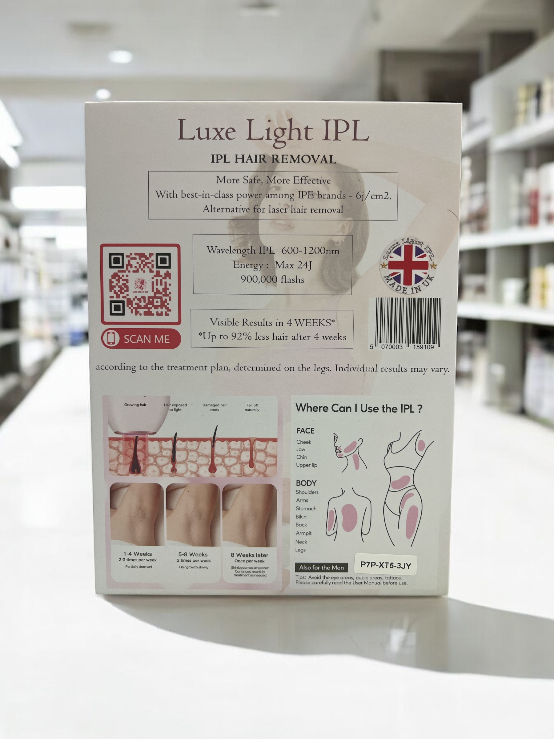 Luxe Light IPL لوكس لايت لانهاء الشعر