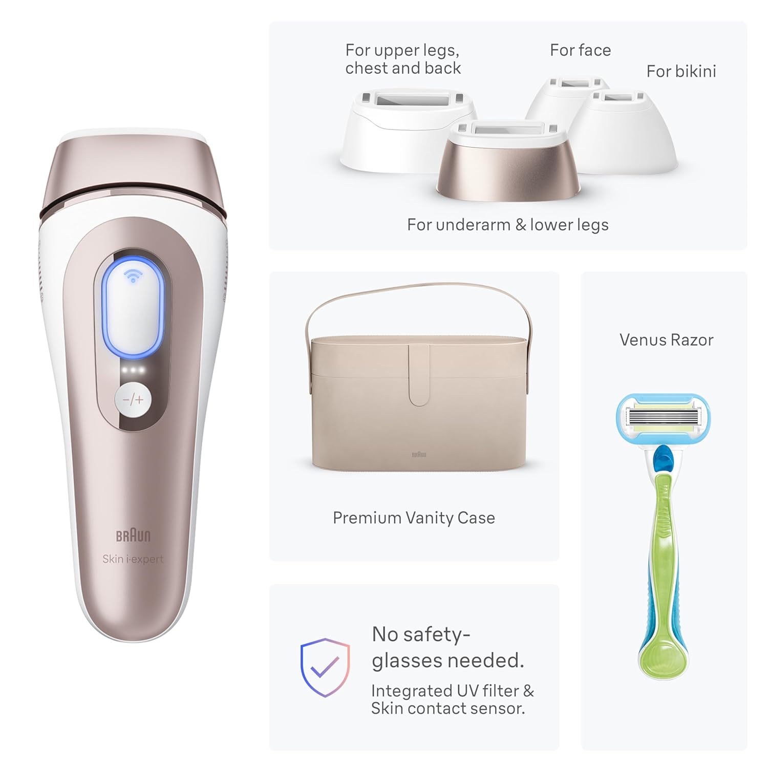 جهاز براون سمارت الاصدار الثامن لازالة الشعر -BRAUN SMART IPL 8 model