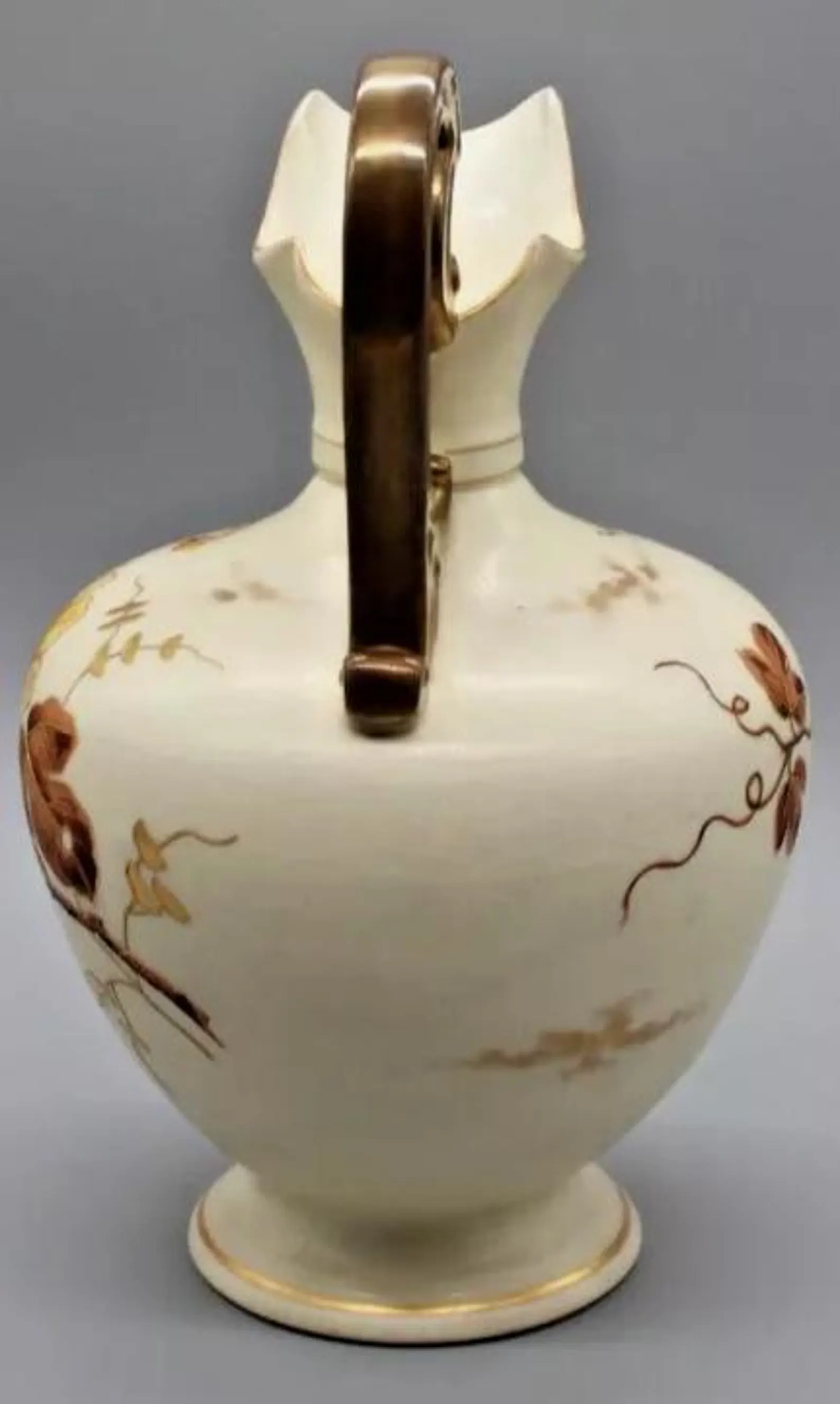 CARLSBAD hand-painted porcelain floral vase CIRCA 1930s